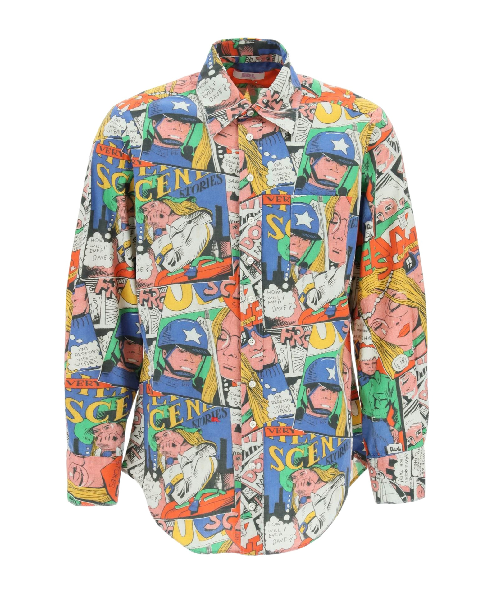 Erl Patterned Shirt In Multicolor