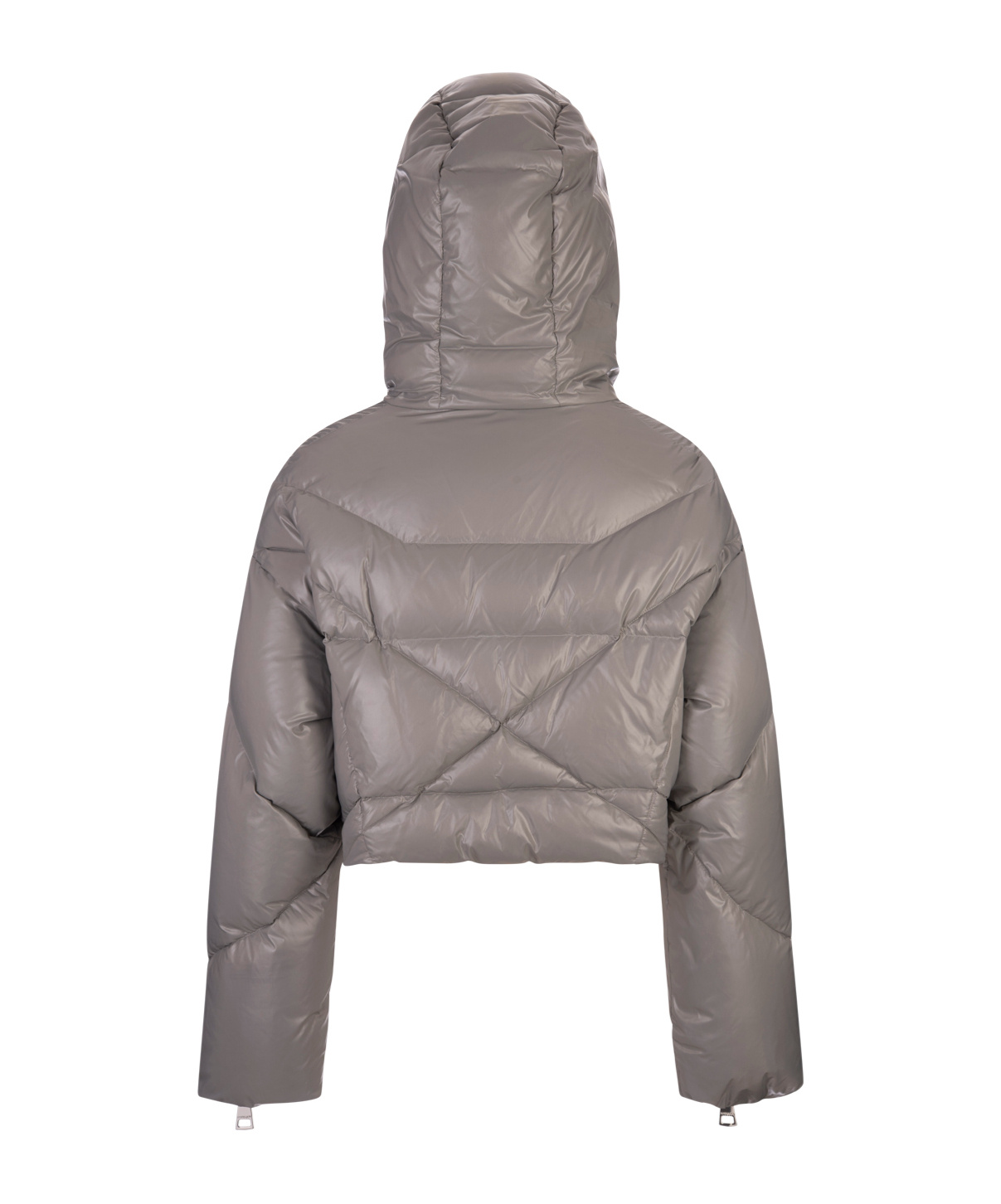 Khrisjoy Grey Khris Shorty Puffer Jacket In Gray