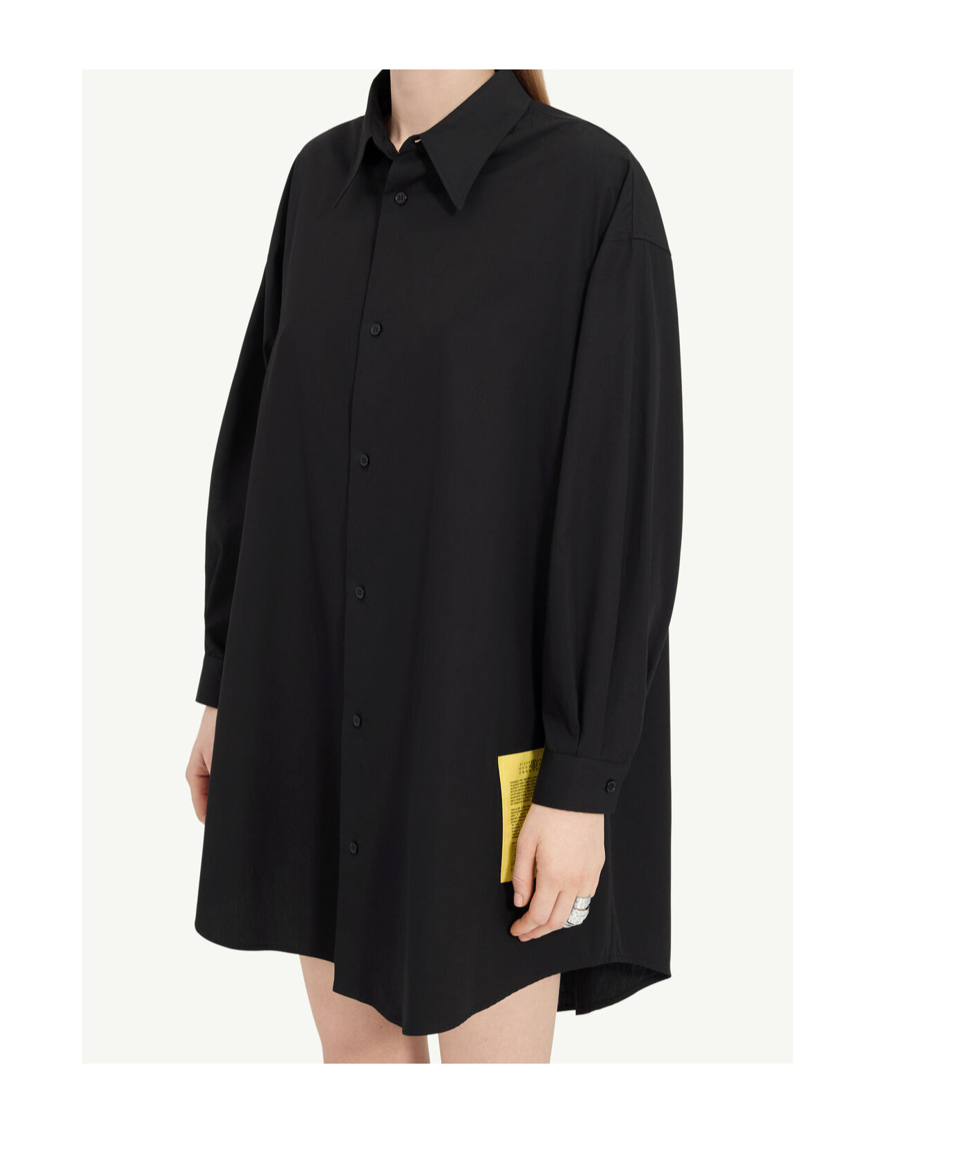 Mm6 Maison Margiela Shirt Dress In Black