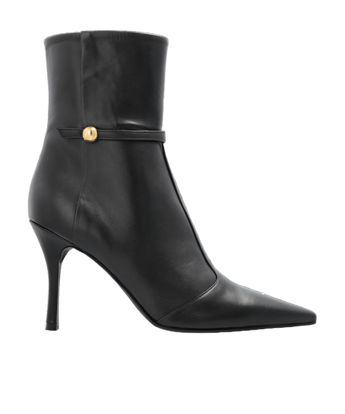 Furla Sfera Pointed-toe Ankle Boots In Black