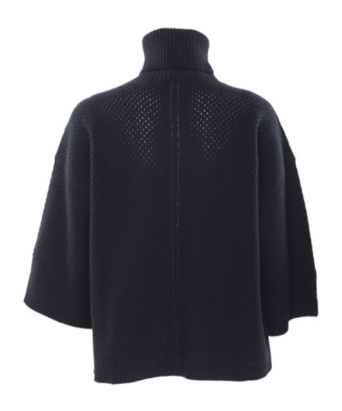 Shop Fabiana Filippi Open-knit Sweater In Black