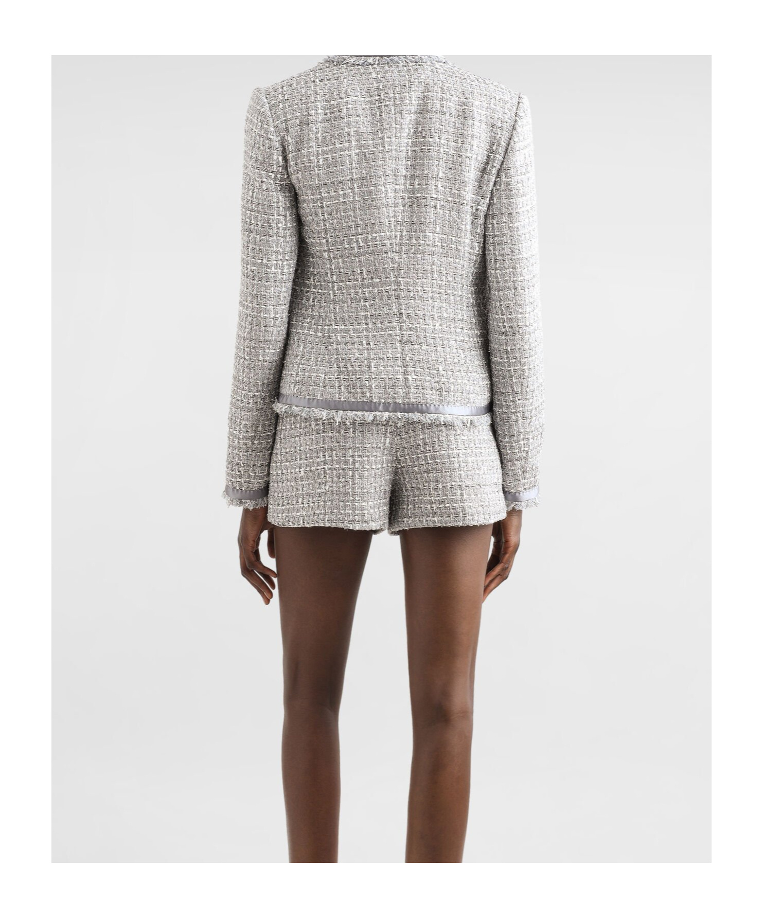 Dolce & Gabbana Lapel Long-sleeved Suit Jacket In Gray