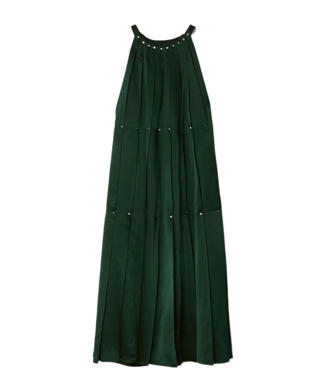 Burberry Studded Satin Dress In Black