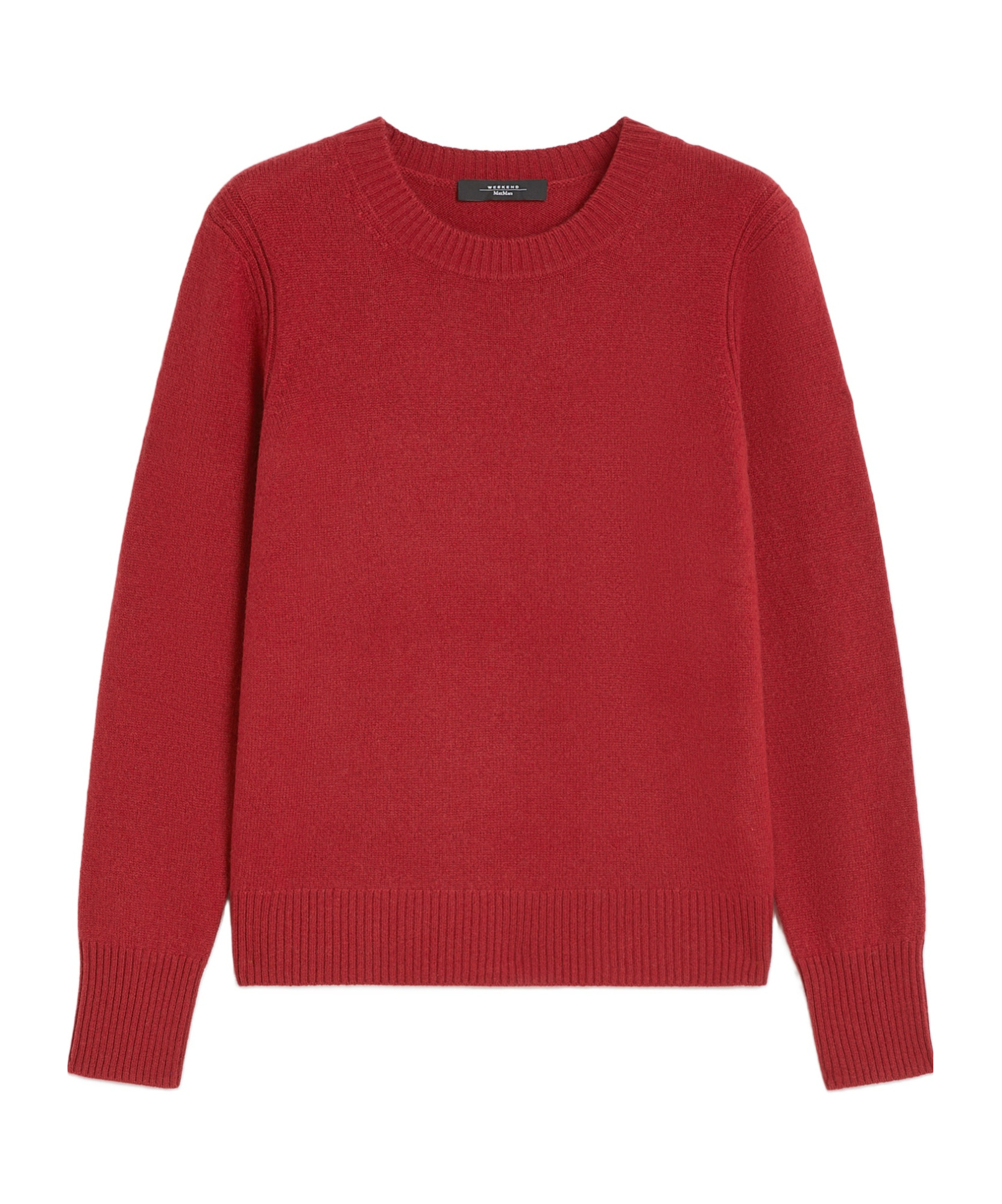 Weekend Max Mara Silk And Wool Yarn Pullover In Red