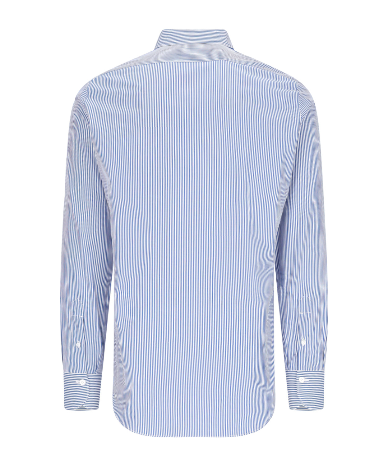 Shop Finamore 1925 Napoli Finamore 1925 Striped Dress Shirt In Blue