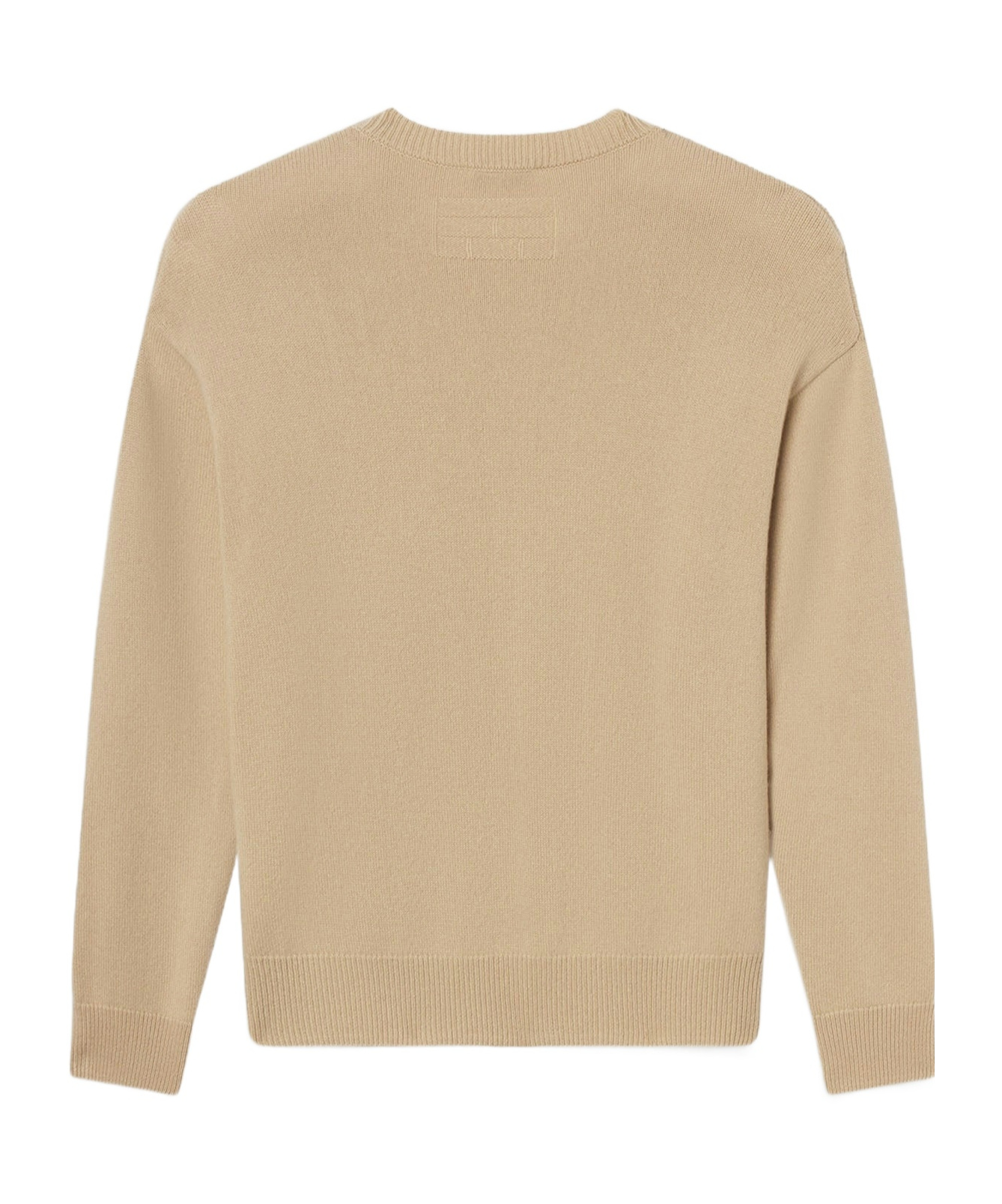 Frame Long Sleeve Sweater In Brown