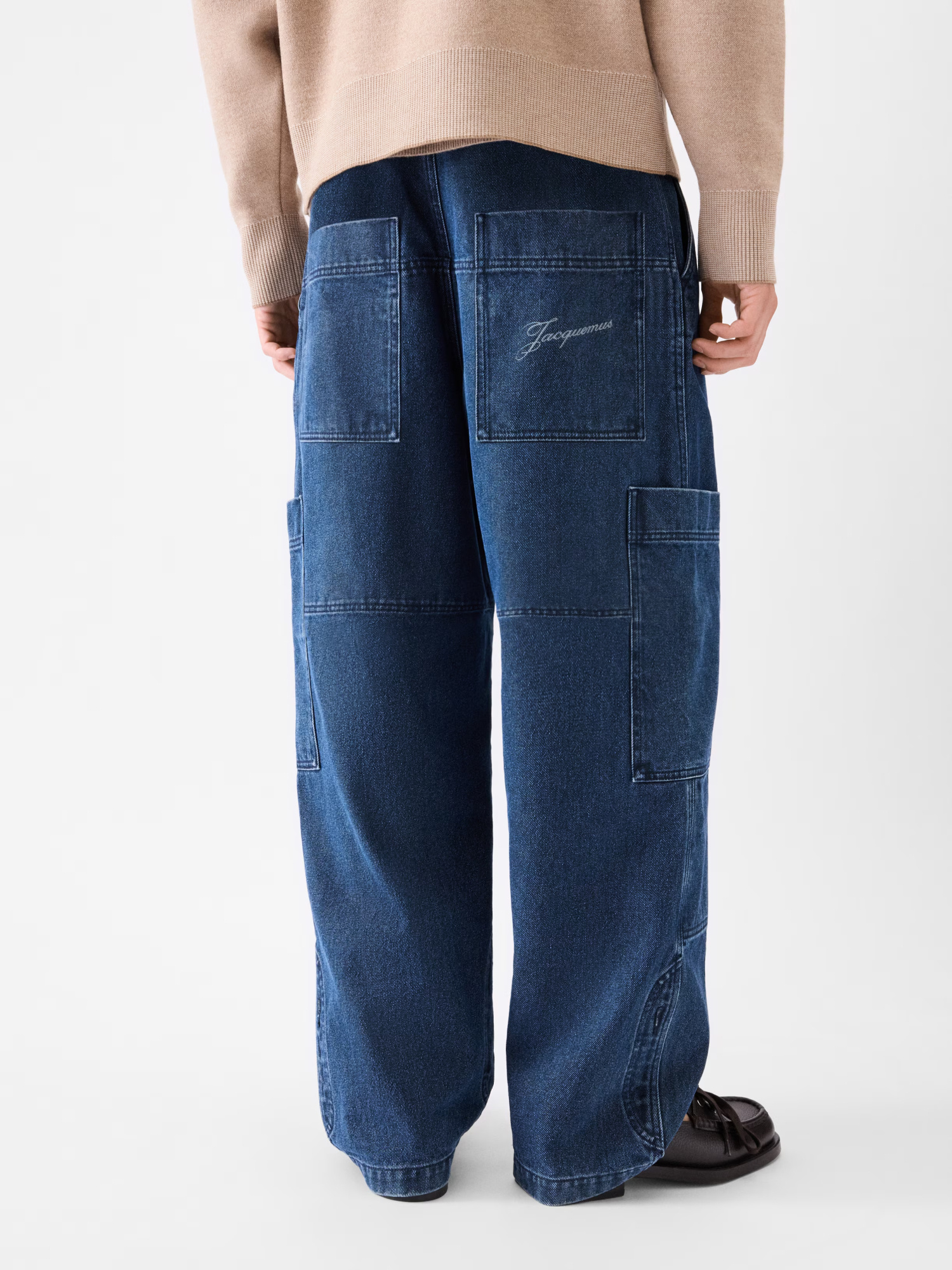 Jacquemus Cargo Jeans In Blue