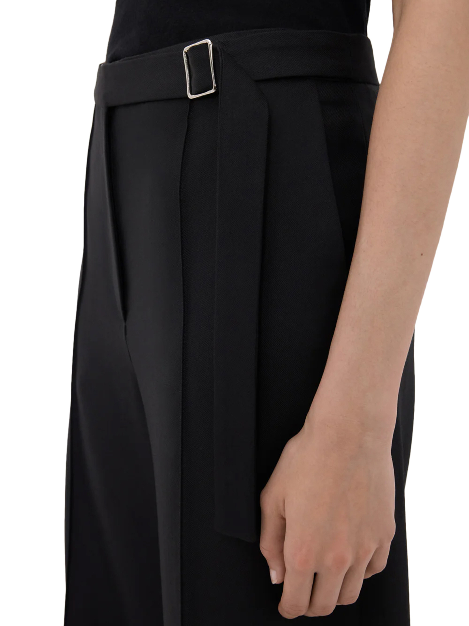 Loulou Studio Straight-leg Casual Pants In Black