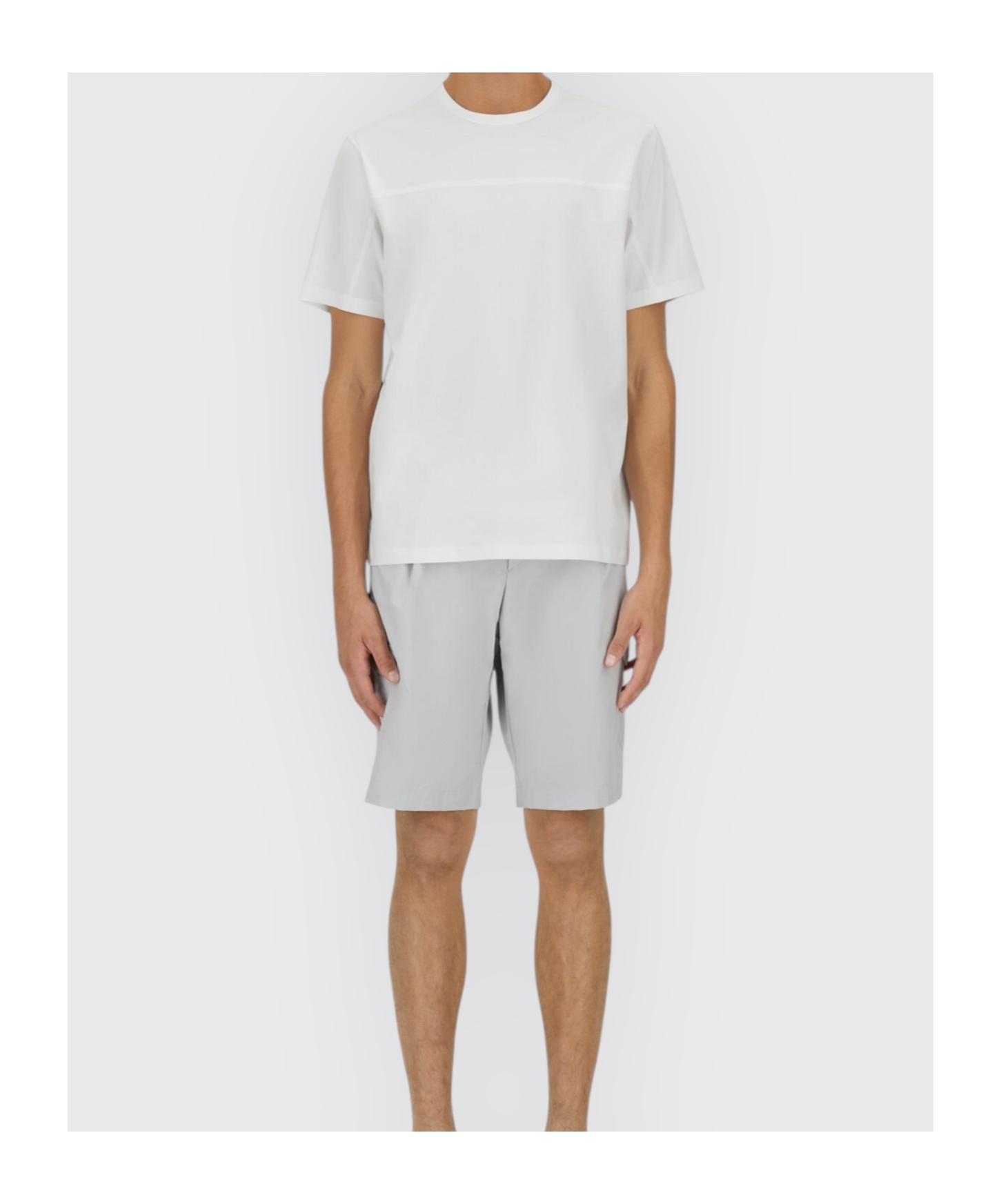 Herno T-shirt In Superfine Cotton Stretch And Light Scuba In White