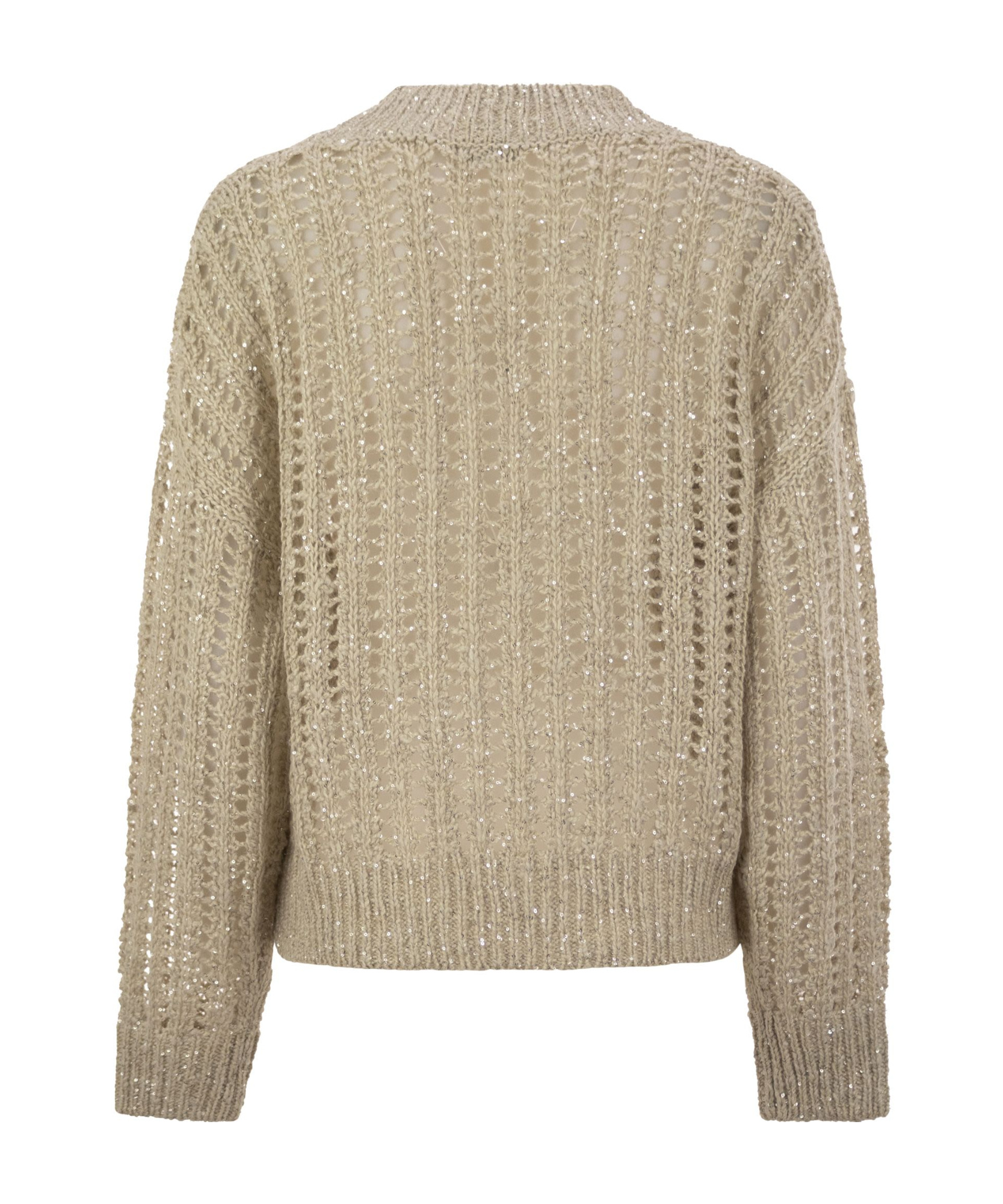 Brunello Cucinelli Long-sleeved Sweater In Nude
