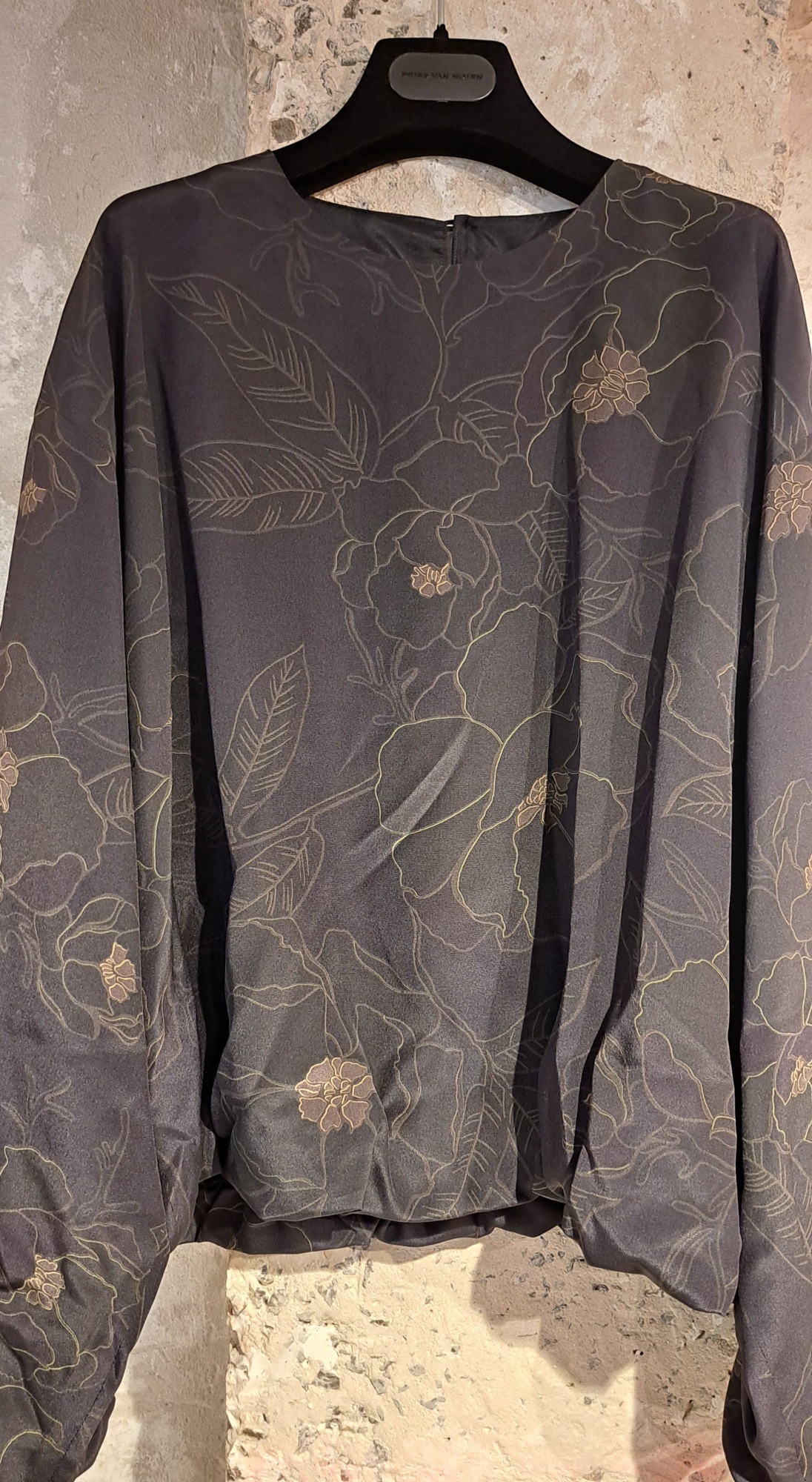 Dries Van Noten Long-sleeved Top In Black