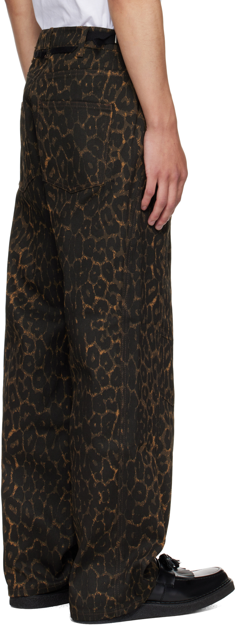 Andersson Bell Crossover Carpenter Wide-leg Jeans In Black