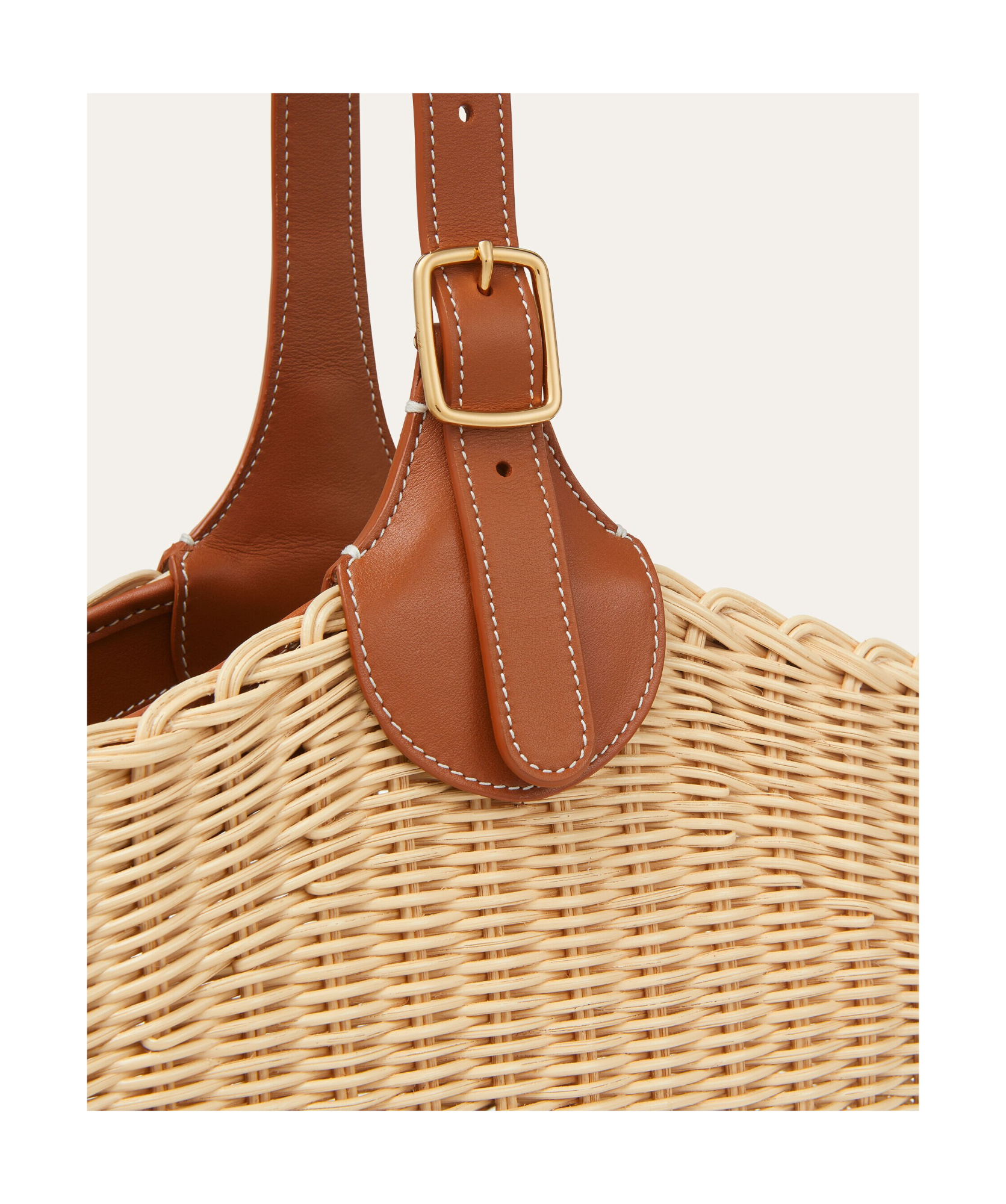 Loro Piana Bobbin Bucket Bag Wicker