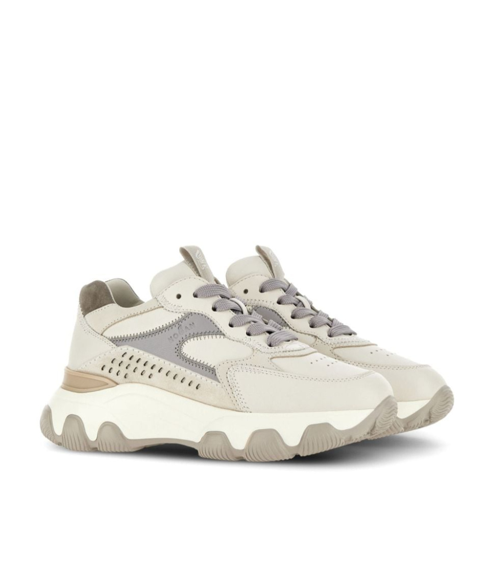 Hogan Hyperactive Lace-up Sneakers In White