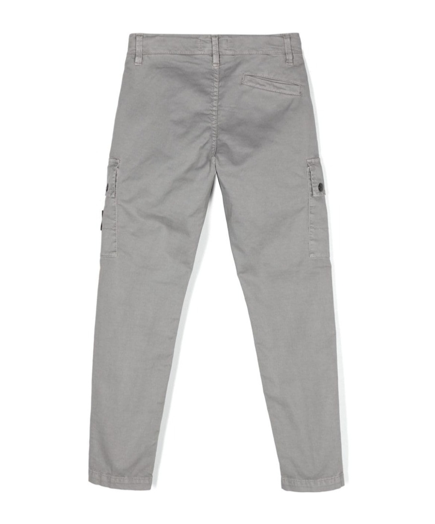 Stone Island Compass-badge Cargo Pants In Gray