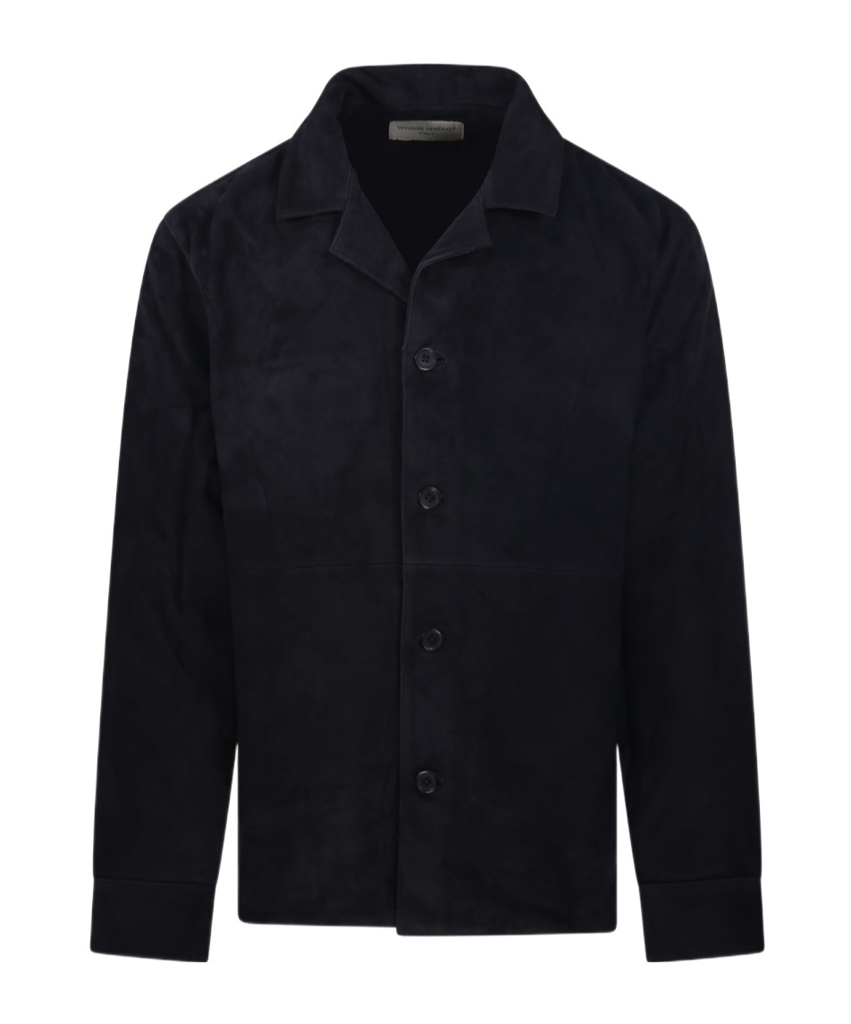 Officine Generale Single-breasted Casual Jacket In Black