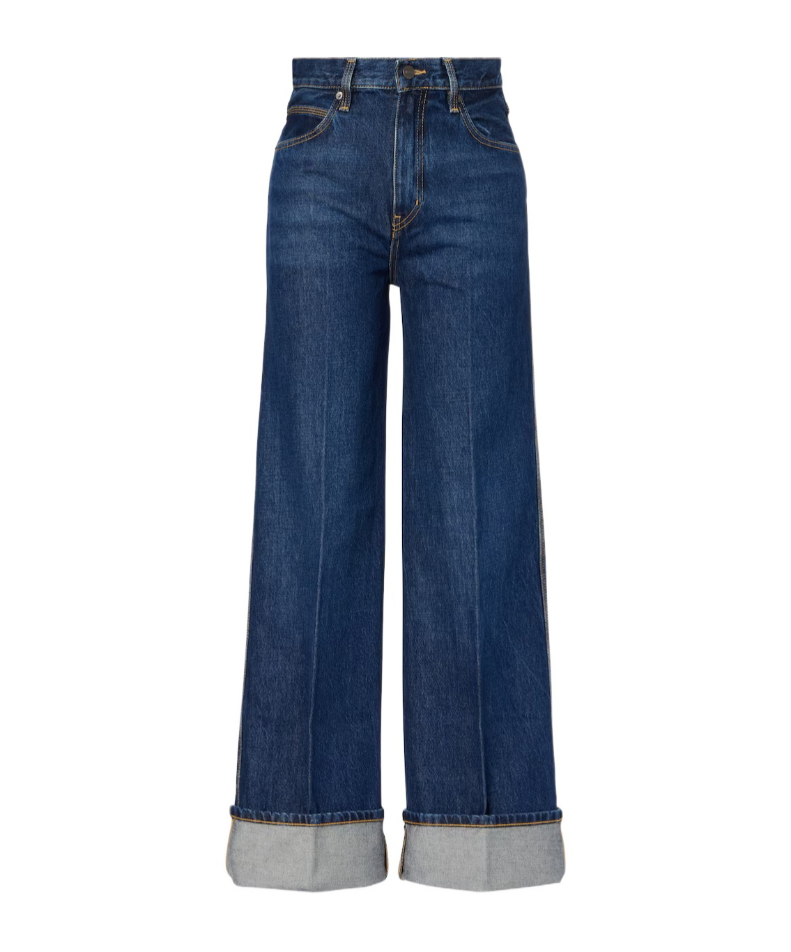 Frame High-waisted Wide-leg Jeans In Blue