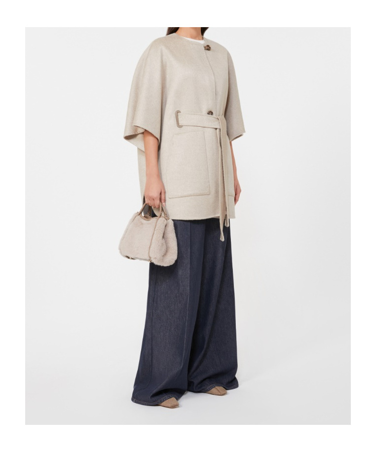 Max Mara T Marine Teddy Bear Mini Bag In Neutral