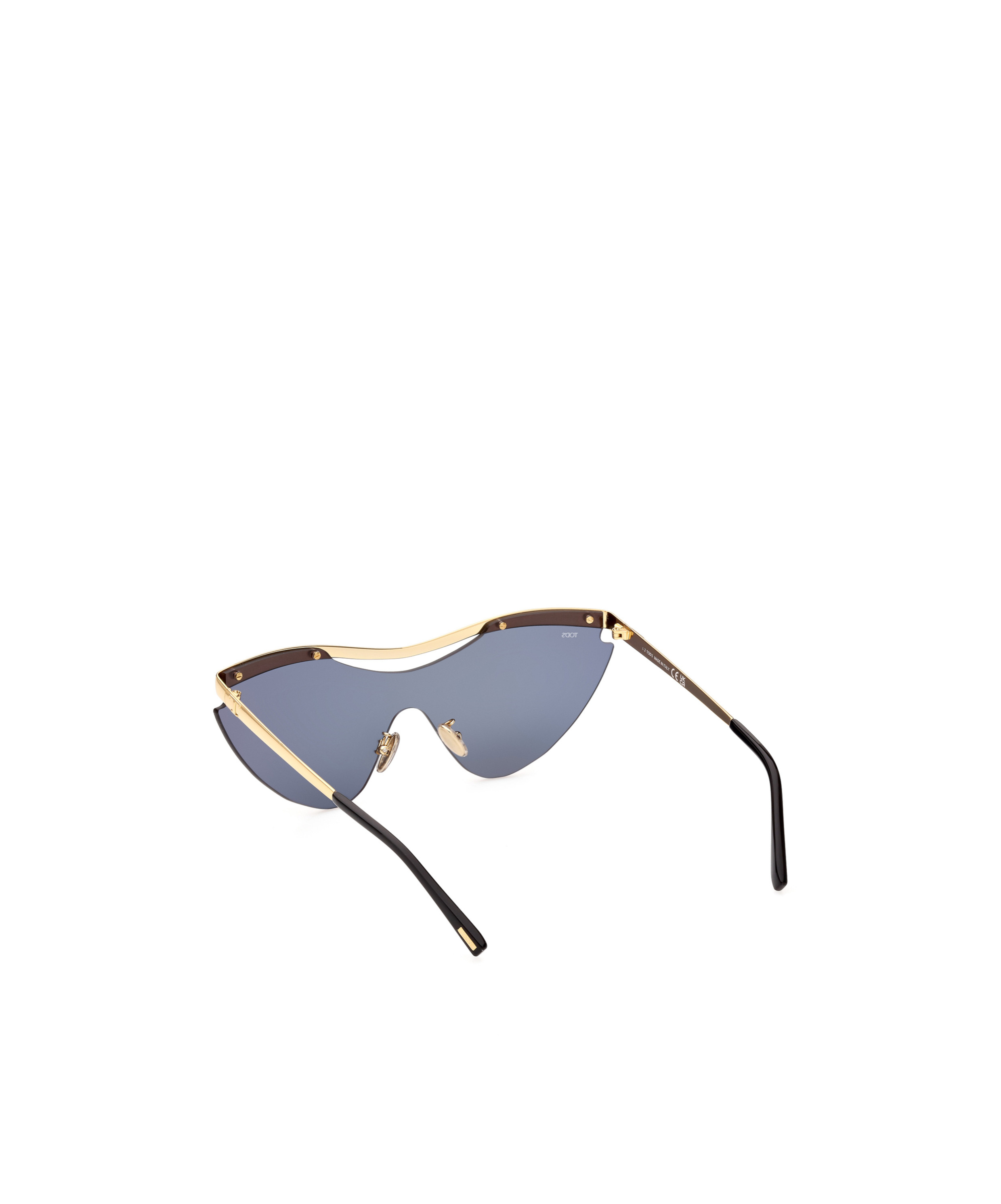 Shop Tod's Geometric Frame Sunglasses In Nude