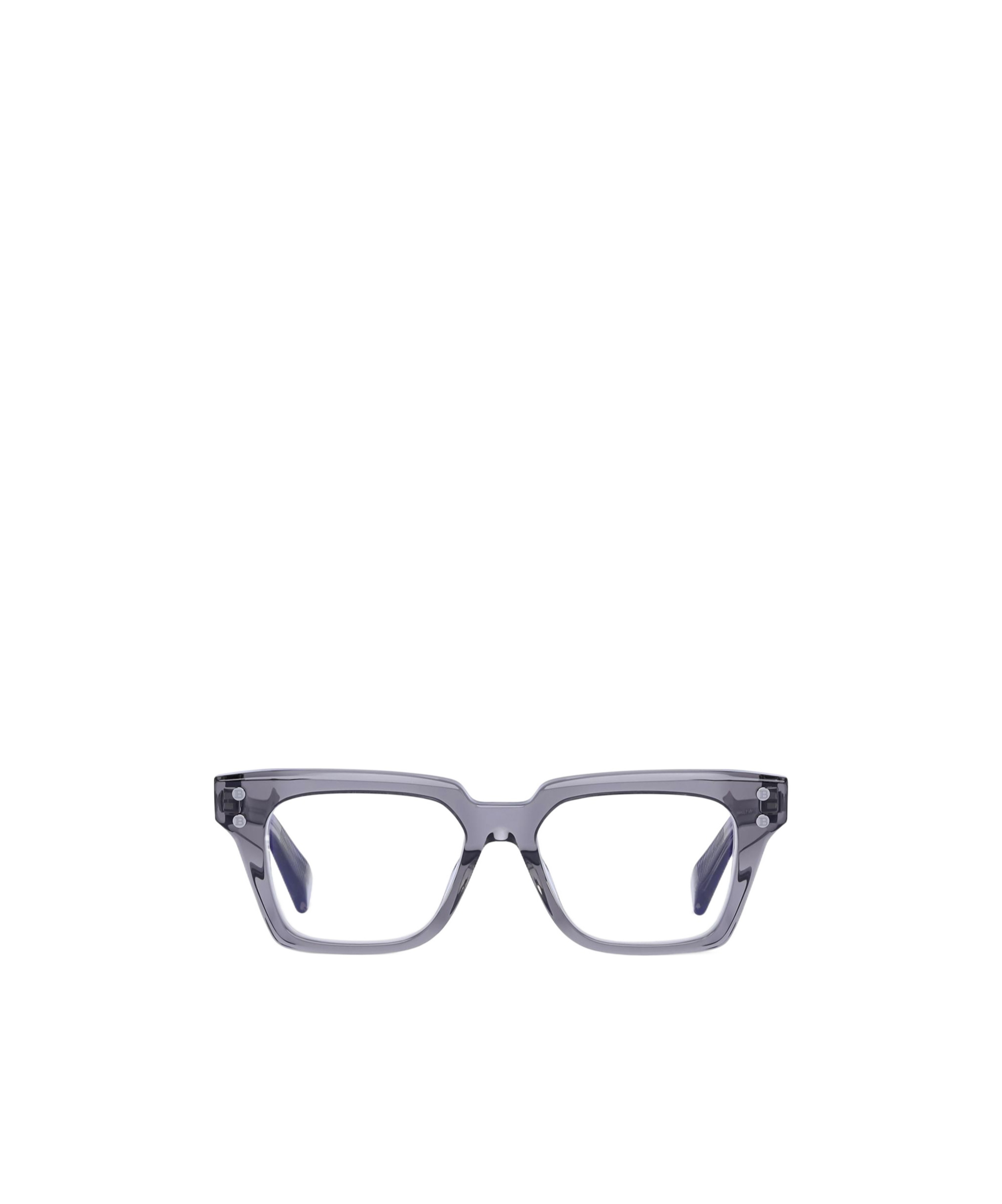 Balmain Square-frame Glasses In Gray