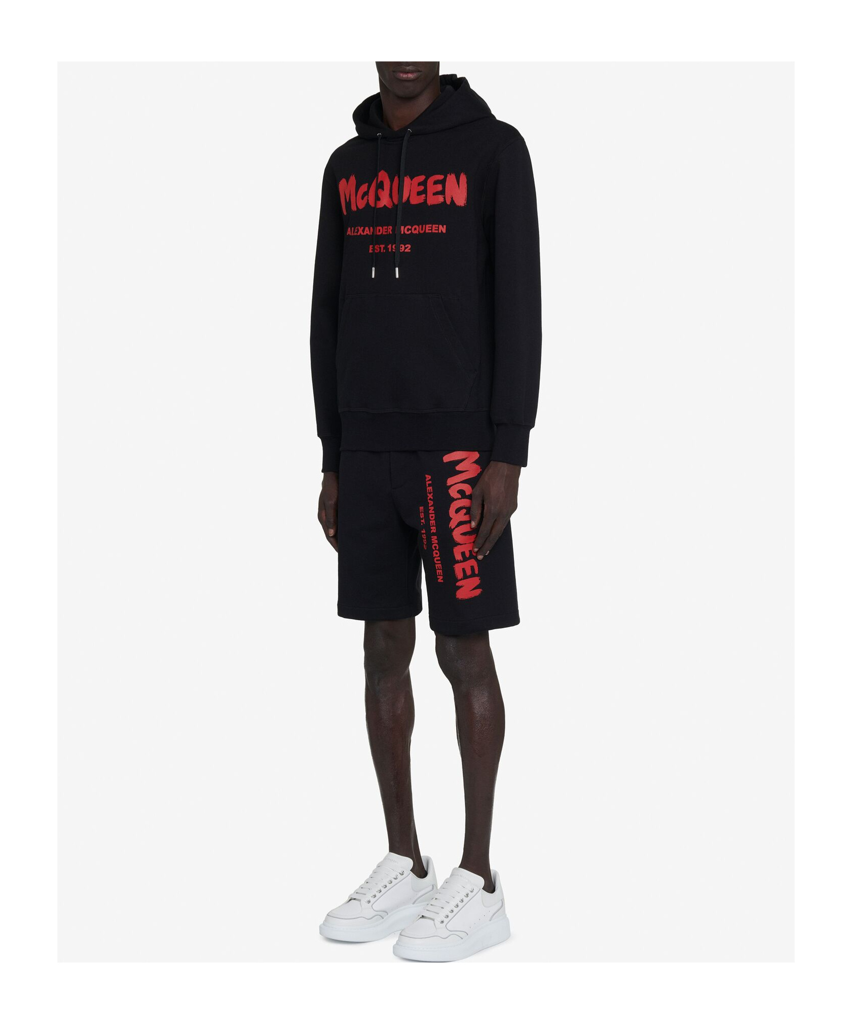 Alexander Mcqueen Alexander Mc Queen Bermuda Shorts With Selvedge Logo Band In Black