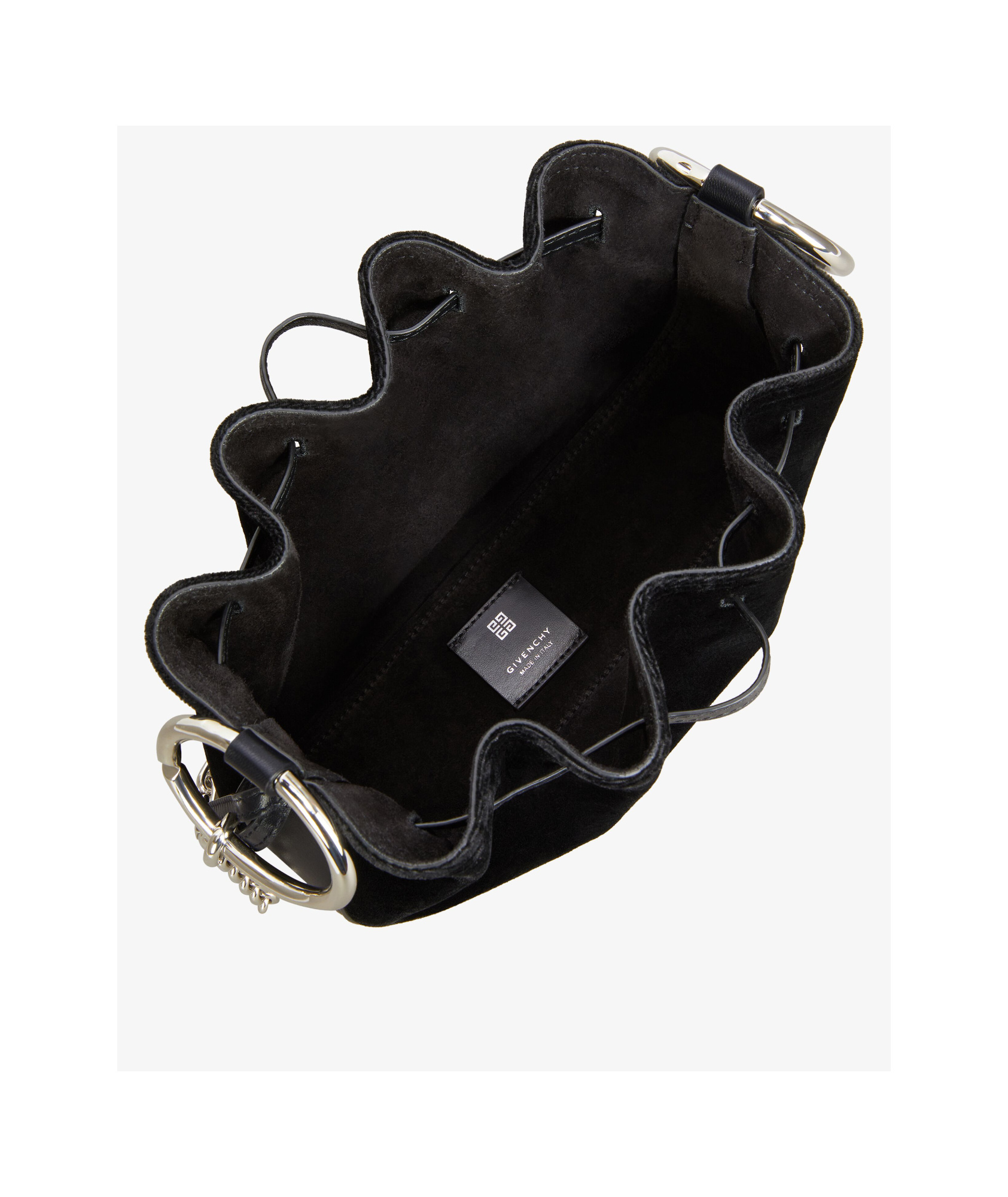 Givenchy Velvet Diamond-encrusted Mini Pumpkin Bag In Black