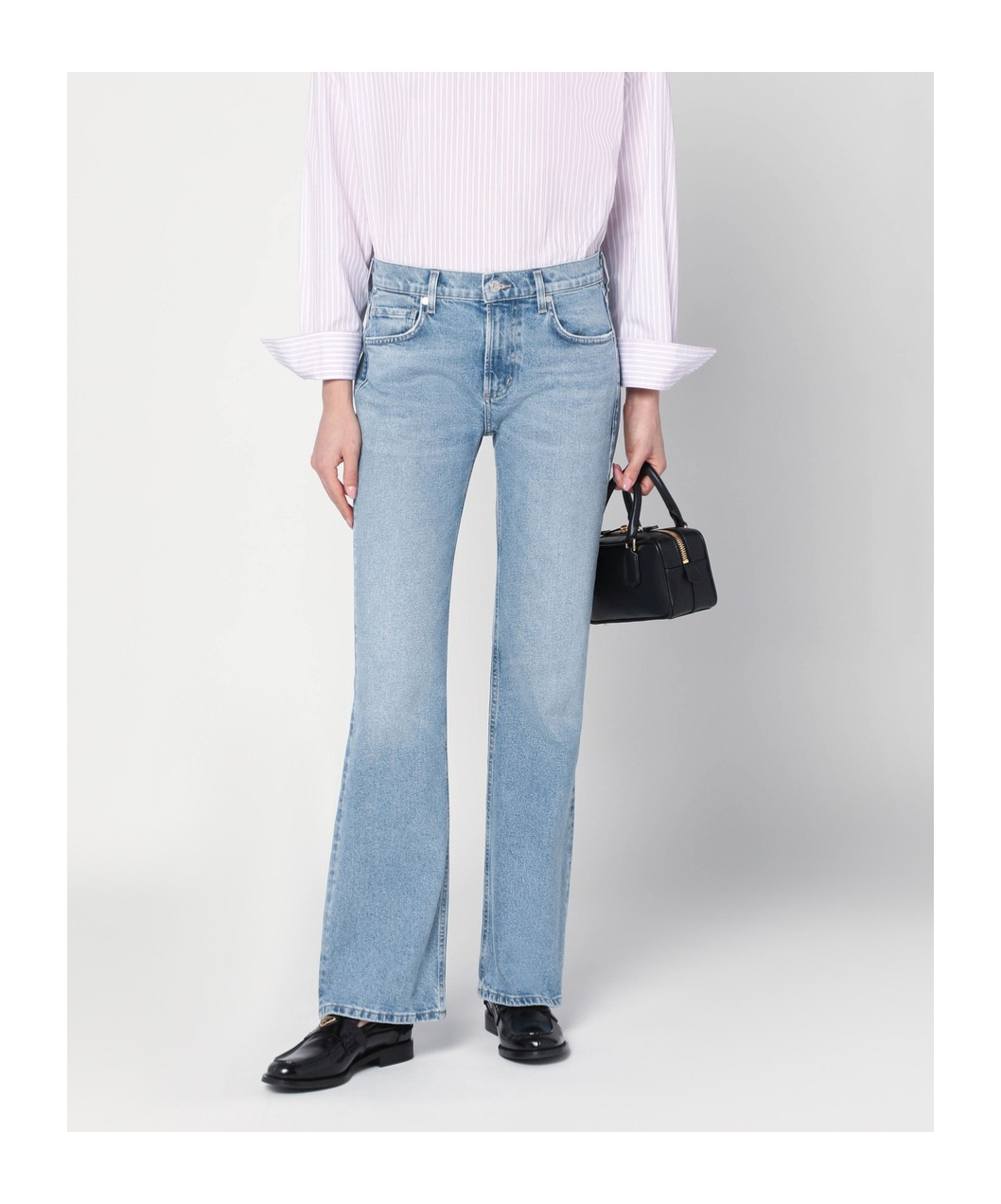 Citizens Of Humanity Florence Wide Straight In Scout In Light Vintage Indigo