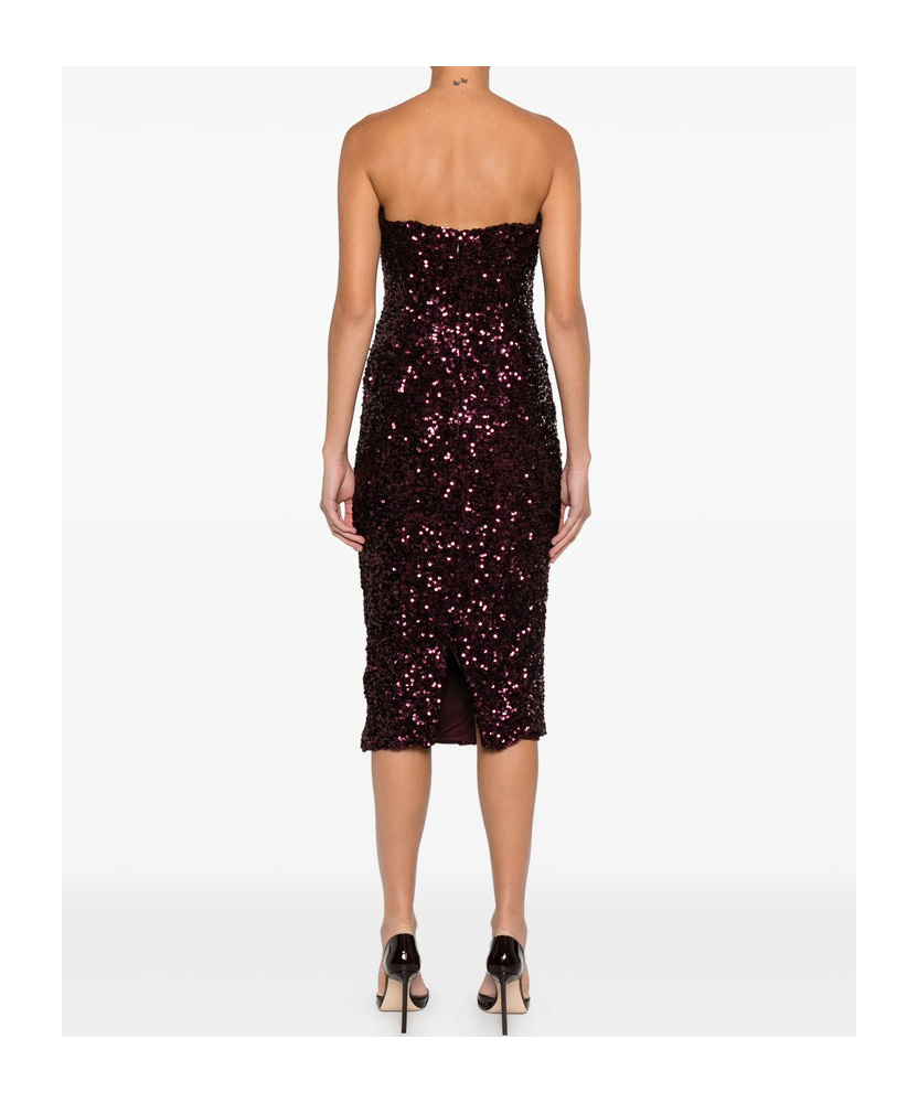 Elisabetta Franchi Sequin-embellished Midi Dress In Black