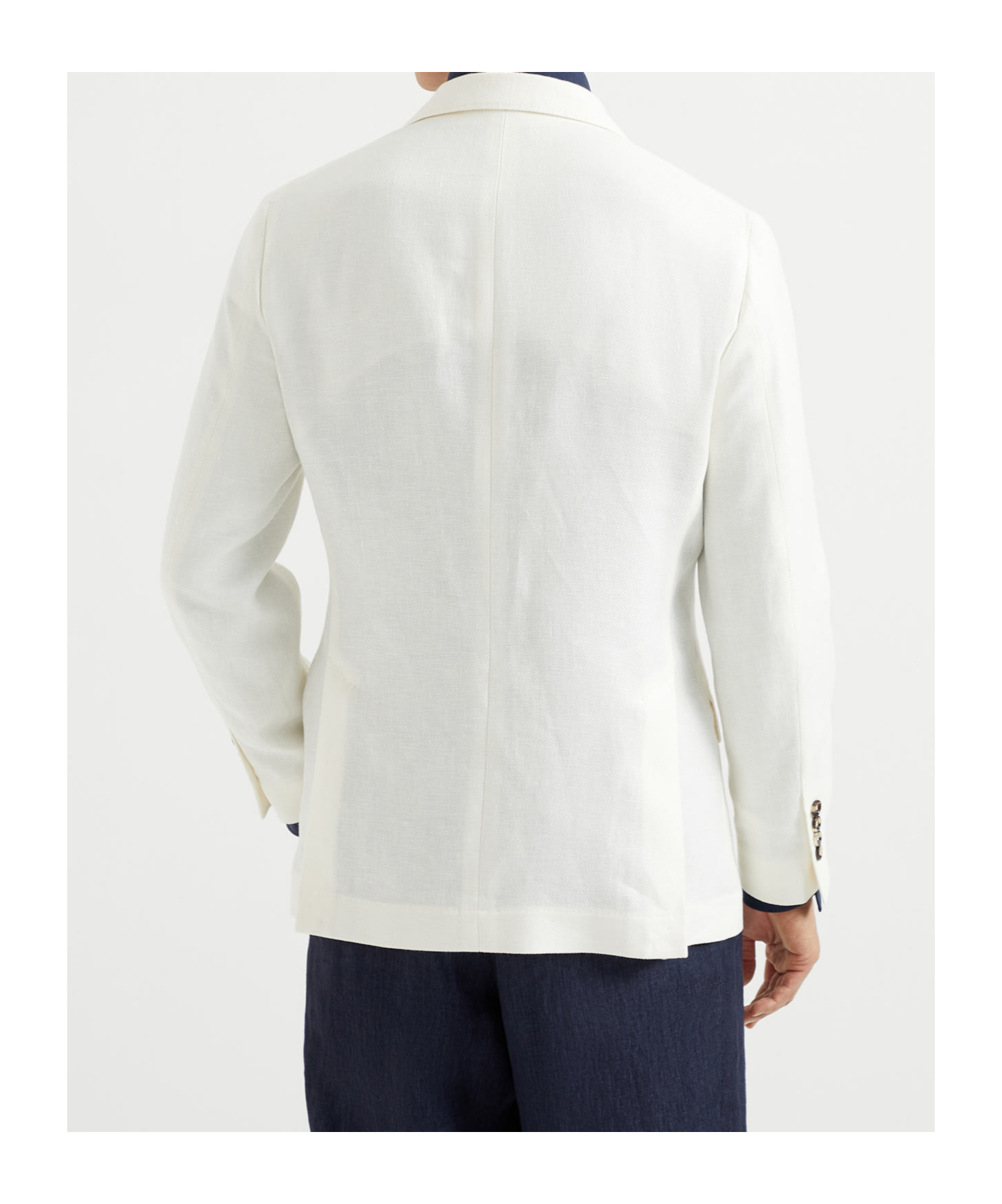 Shop Brunello Cucinelli Single-breasted Blazer In White