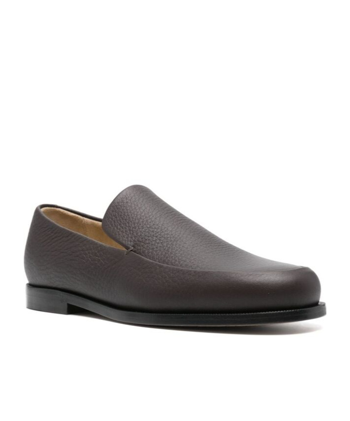 Khaite Alessio Leather Loafers In Black