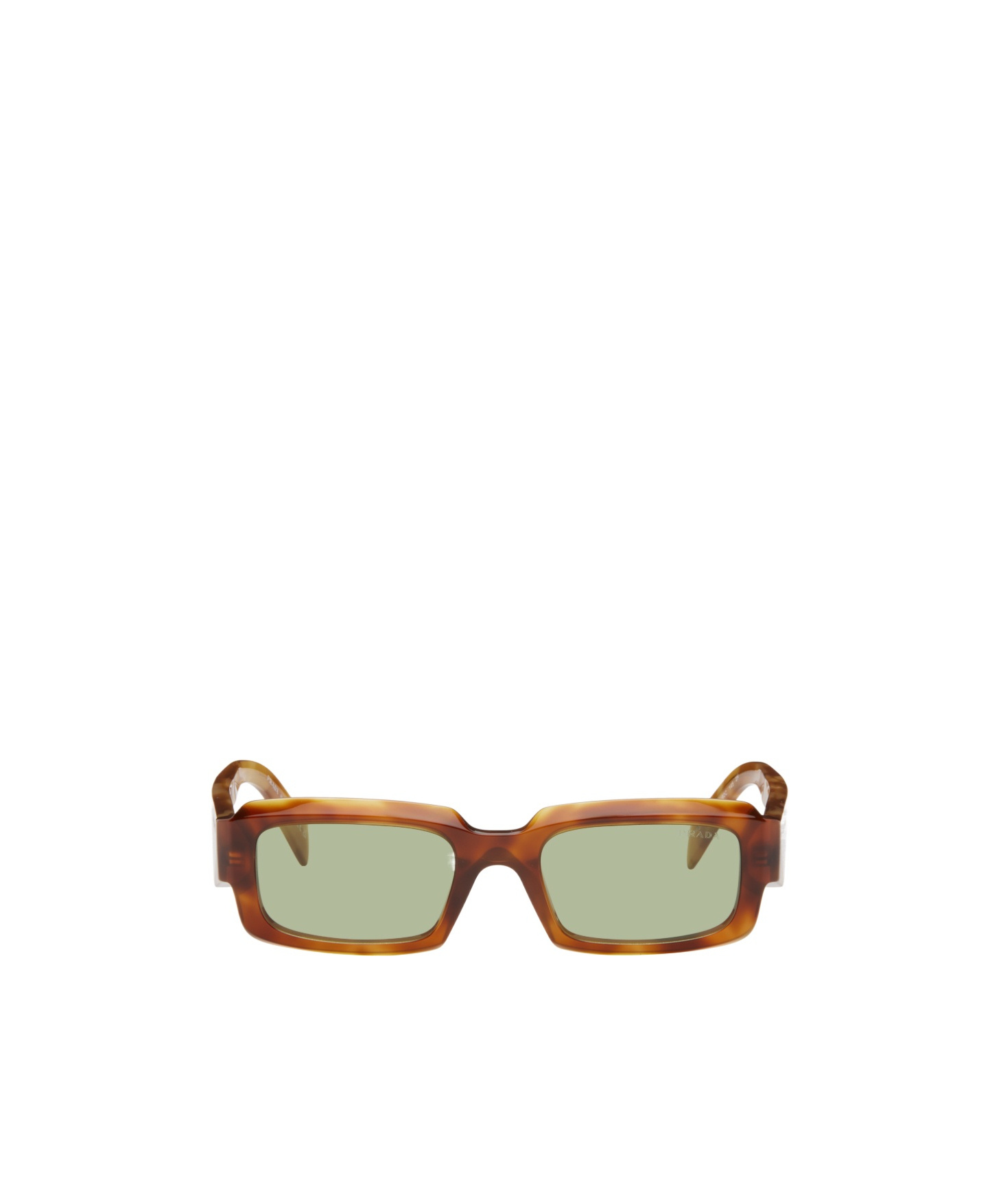 Prada Rectangular Full-frame Sunglasses In Nude