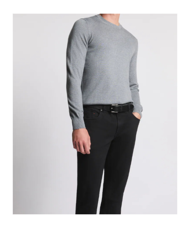 Fay Crew-neck Sweater In Gray