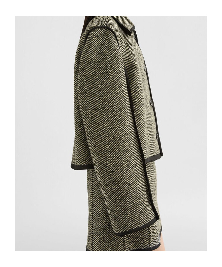 Jil Sander "72 W Trim" Jacket In Green