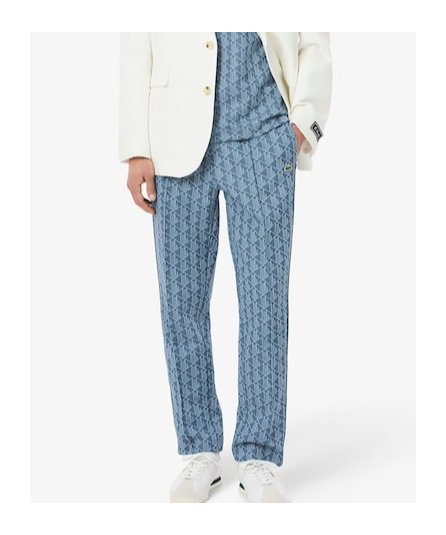 Lacoste Drawstring Sweatpants In Blue
