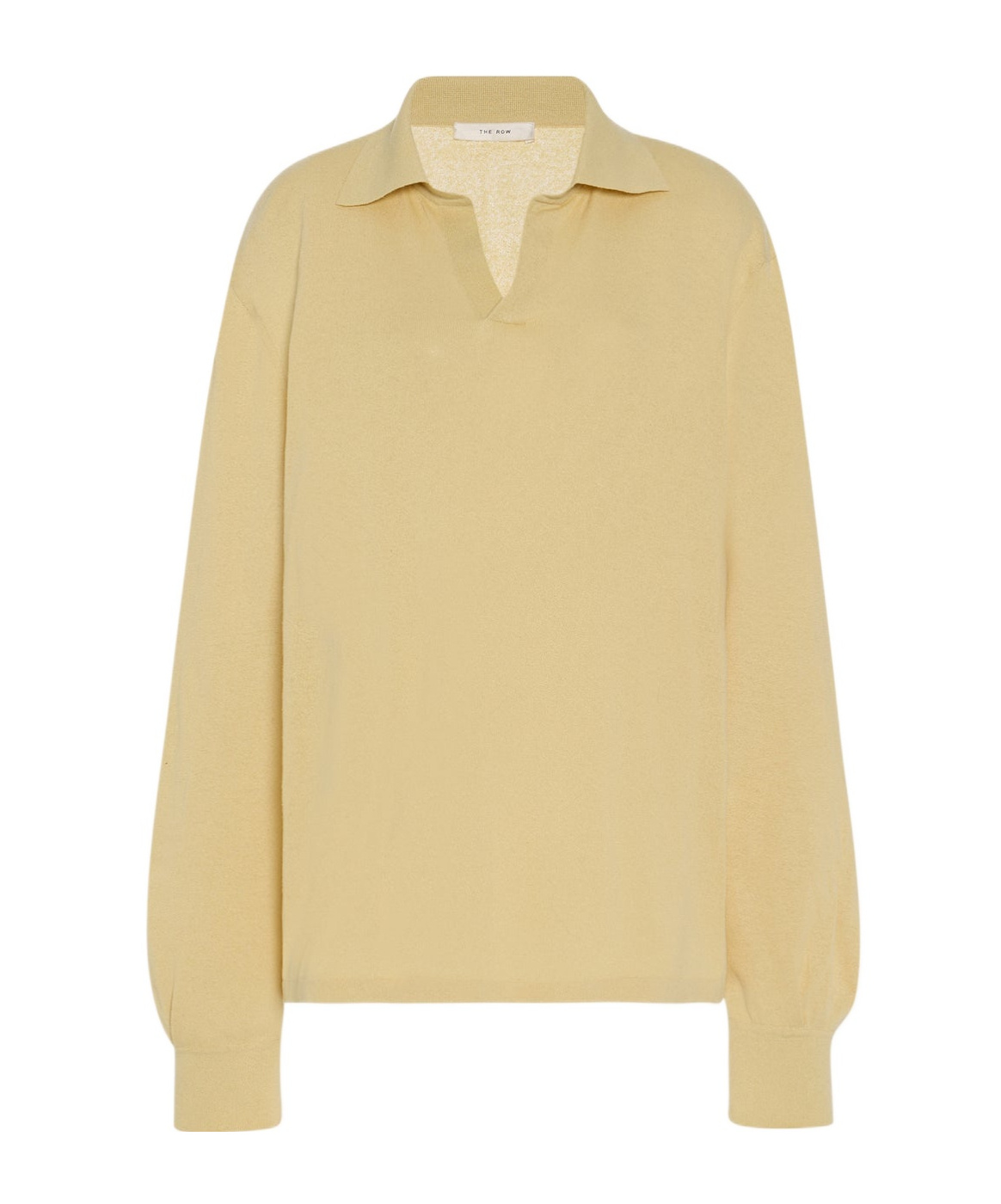 The Row Long-sleeved Polo Shirt In Nude