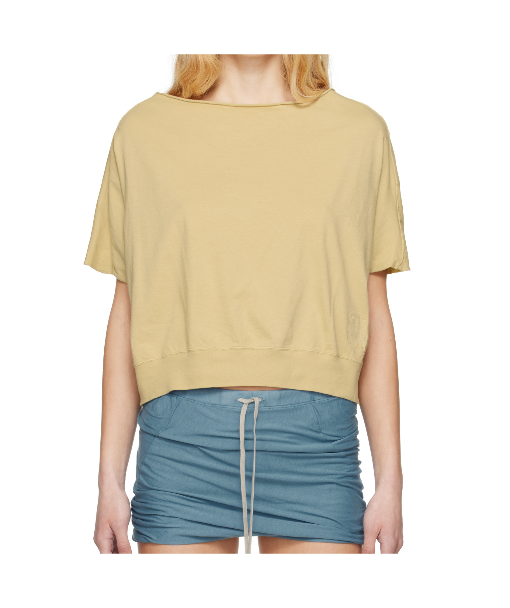 Rick Owens Drkshdw Beige Hollywood Dagger T-shirt In Nude