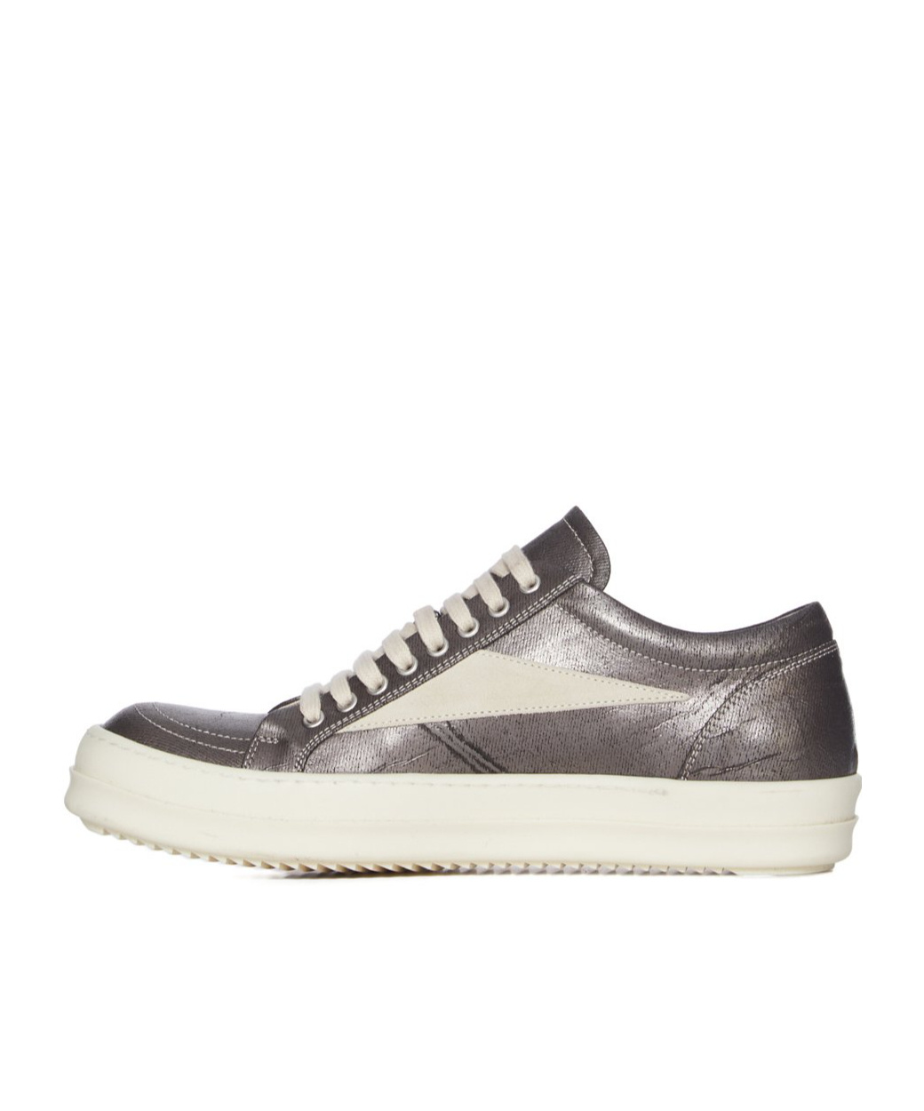 Rick Owens Drkshdw Round Toe Low-top Casual Shoes In White