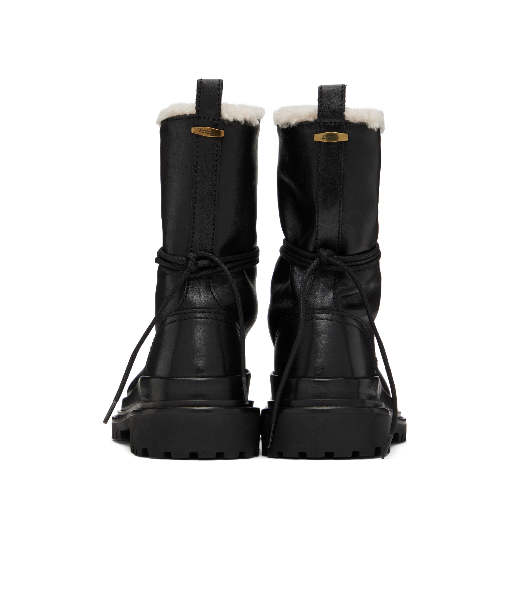 Isabel Marant Round-head Ankle Boots In Black