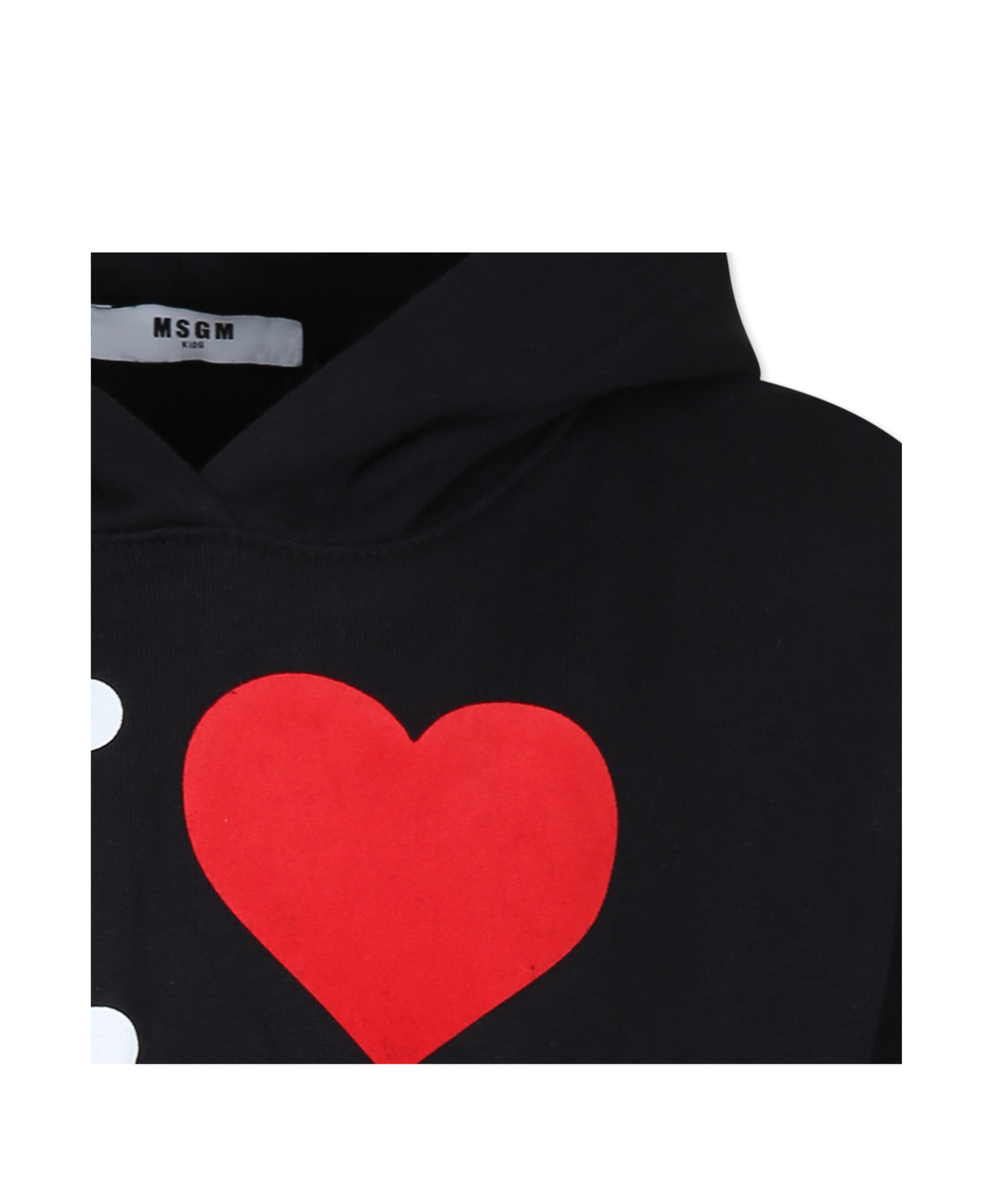 Shop Msgm Logo-print Hooded Dress In Black