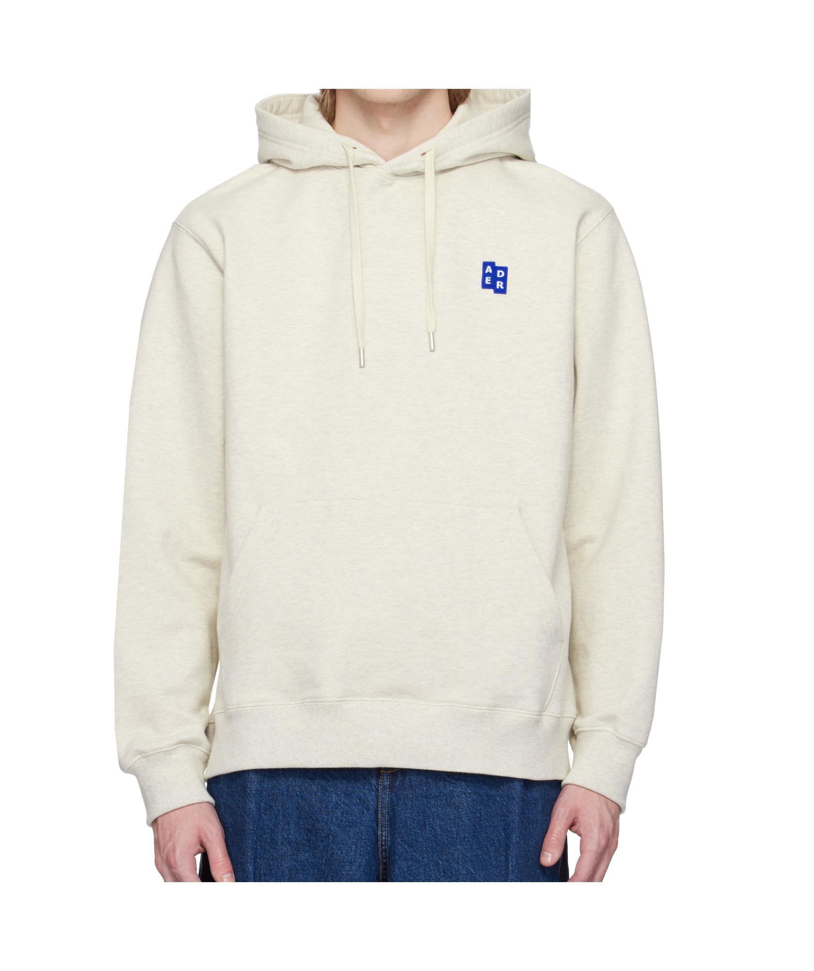 Ader Error Trs Tag Hoodie In Oatmeal