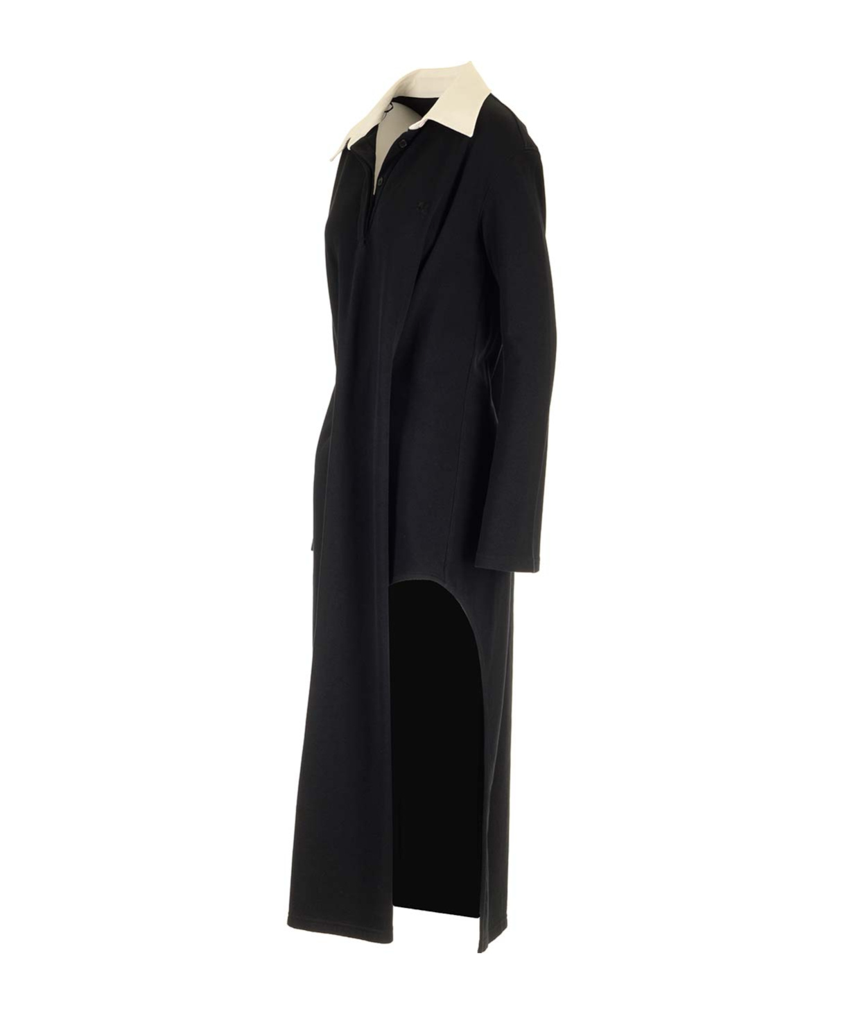 Courrèges Courreges Woman Midi Dress Black Size S Cotton, Polyamide In Black