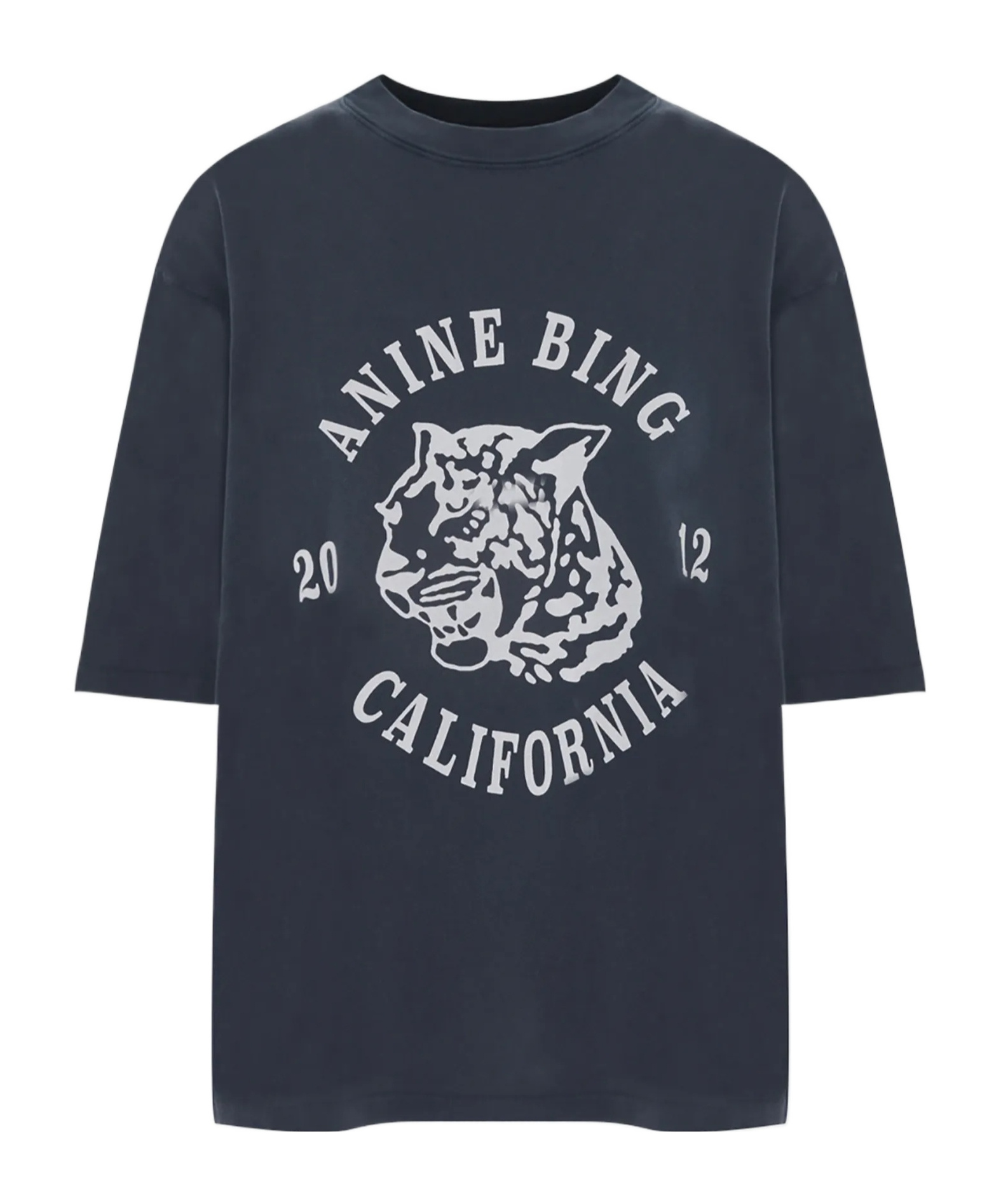 Shop Anine Bing Leopard Print T-shirt In Black