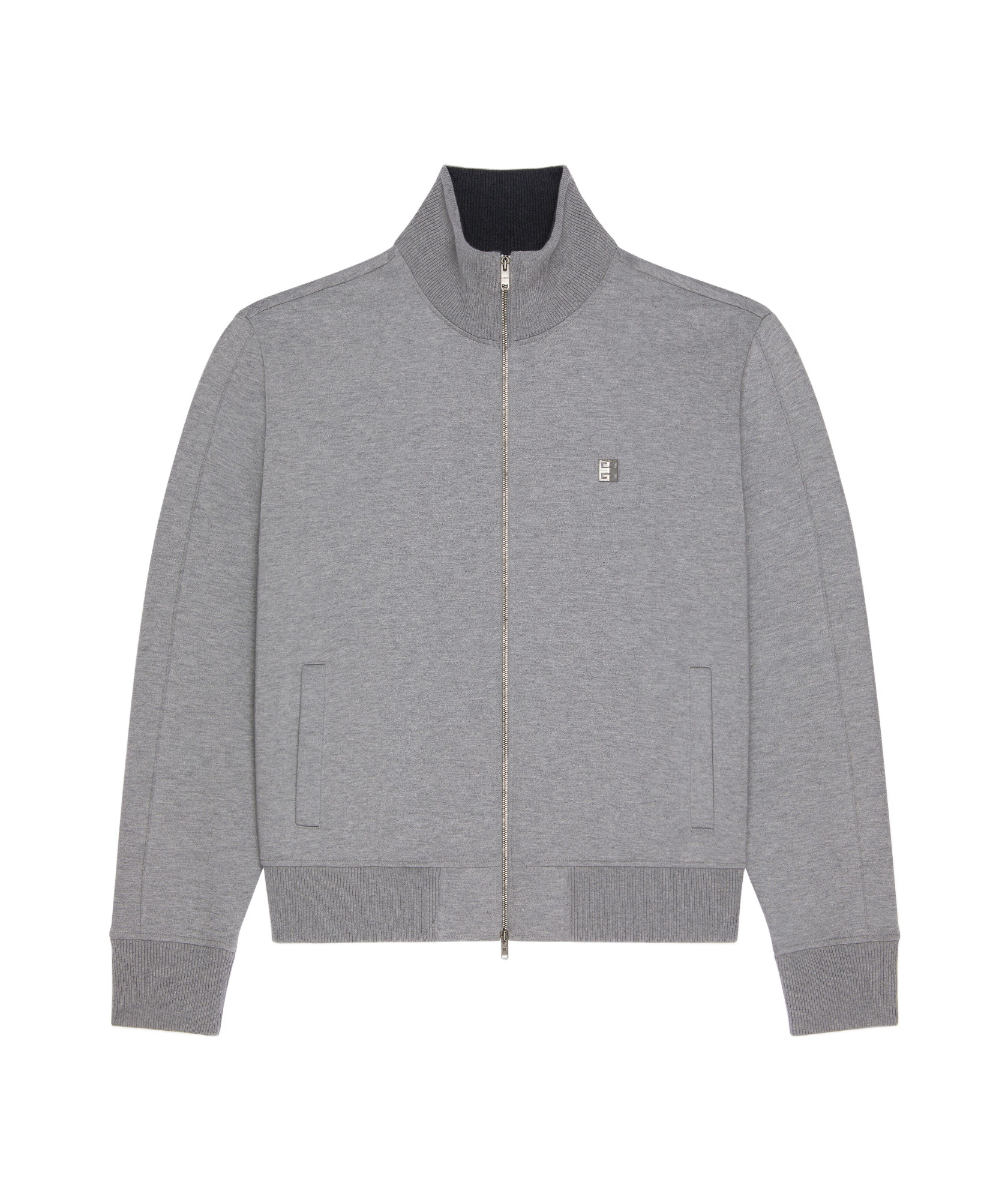 Givenchy Tracksuit Jacket In Fleece With 4g Detail In Gray