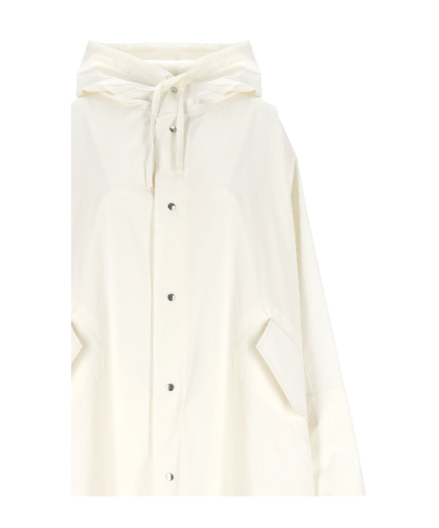 Jil Sander Logo-print Hooded Coat In White