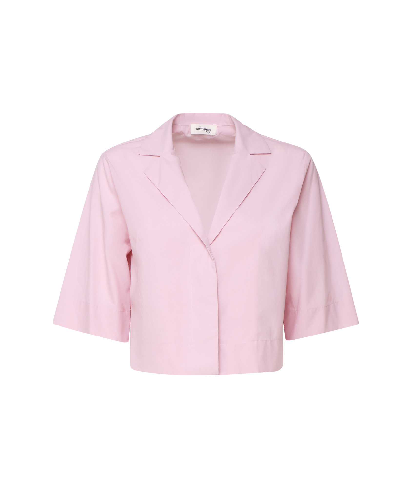Ottod'ame Lapel Shirt In Pink
