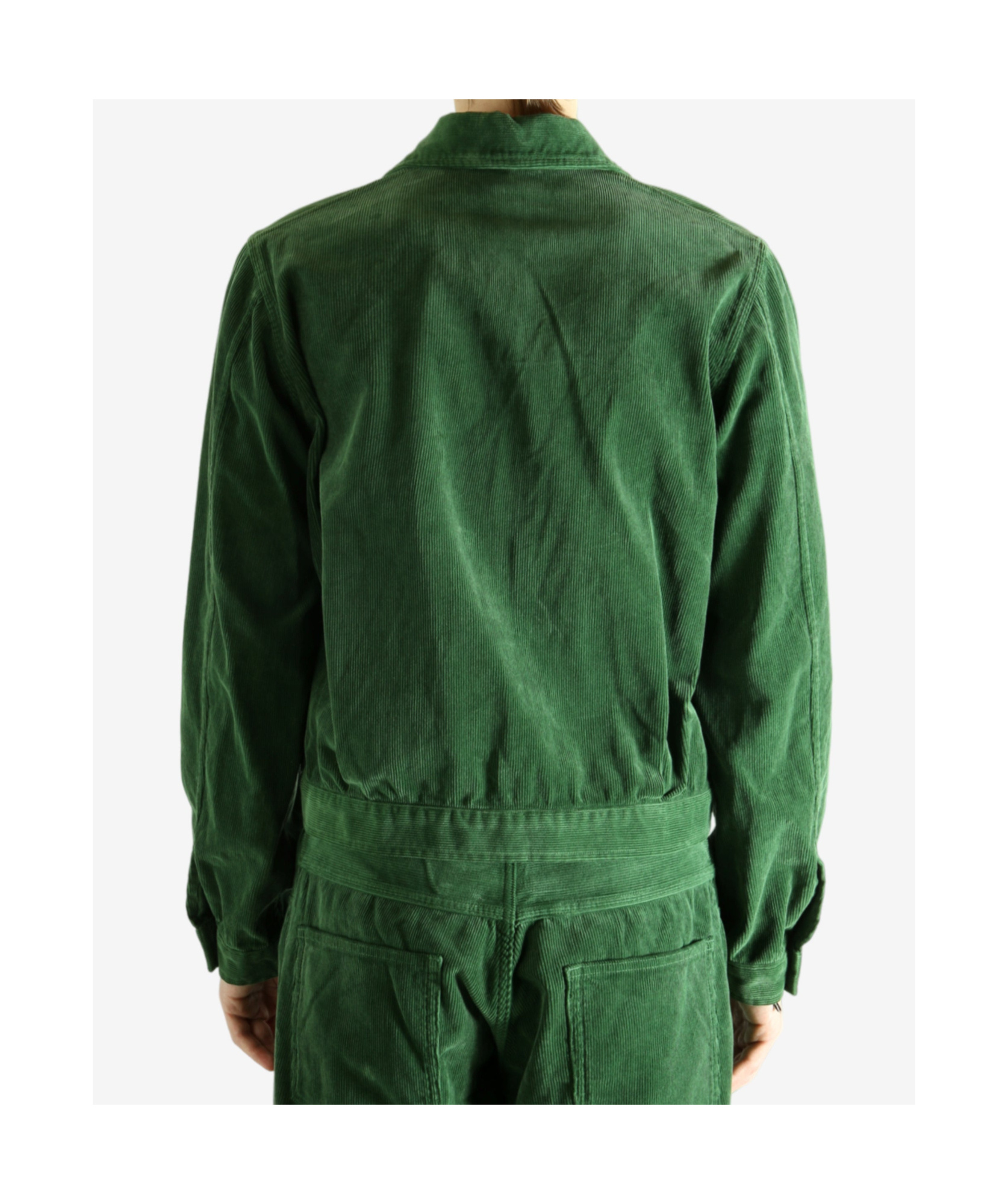 Auralee Finx Corduroy Jacket In Green