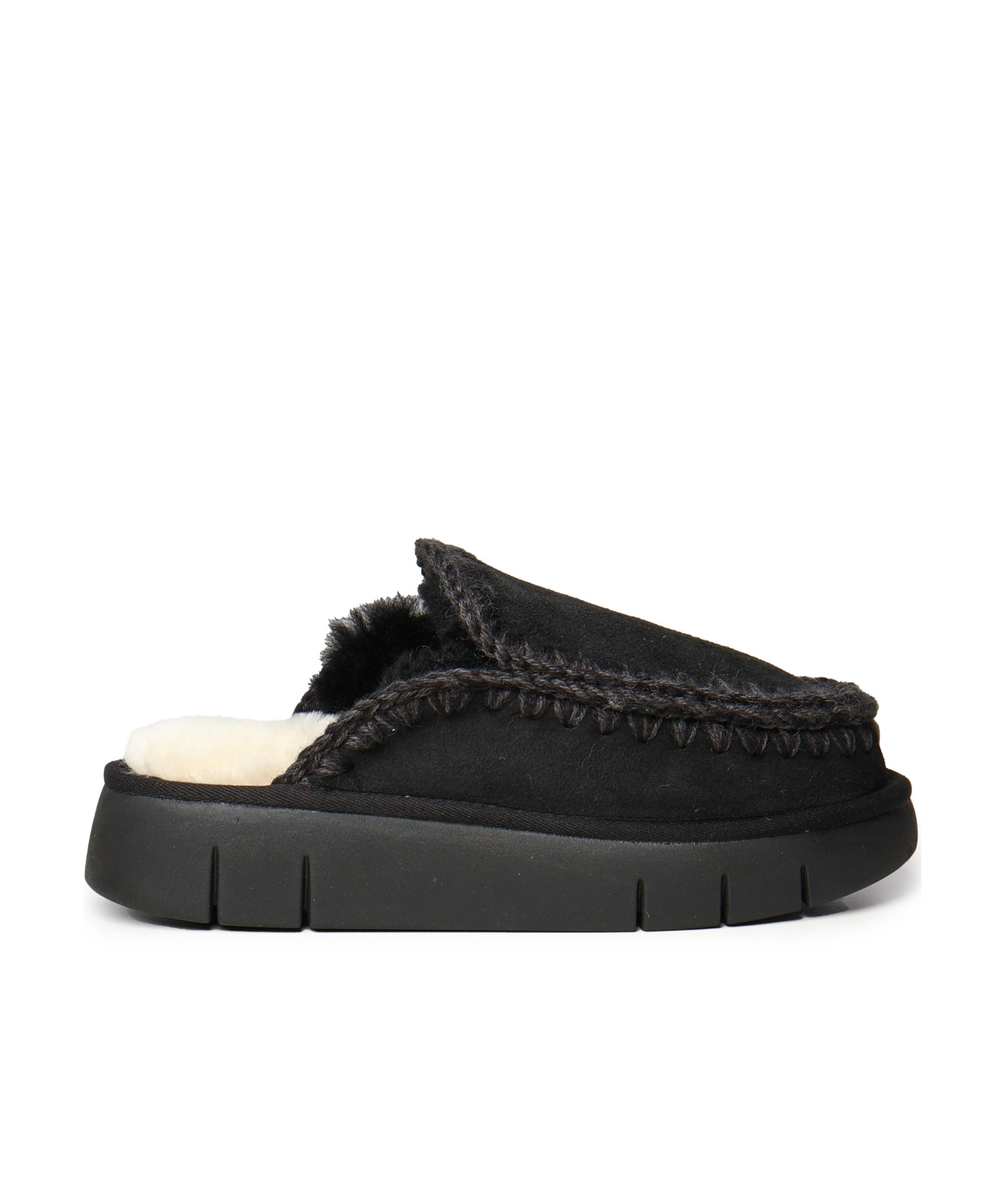 Mou Bounce Clog Mules In Black