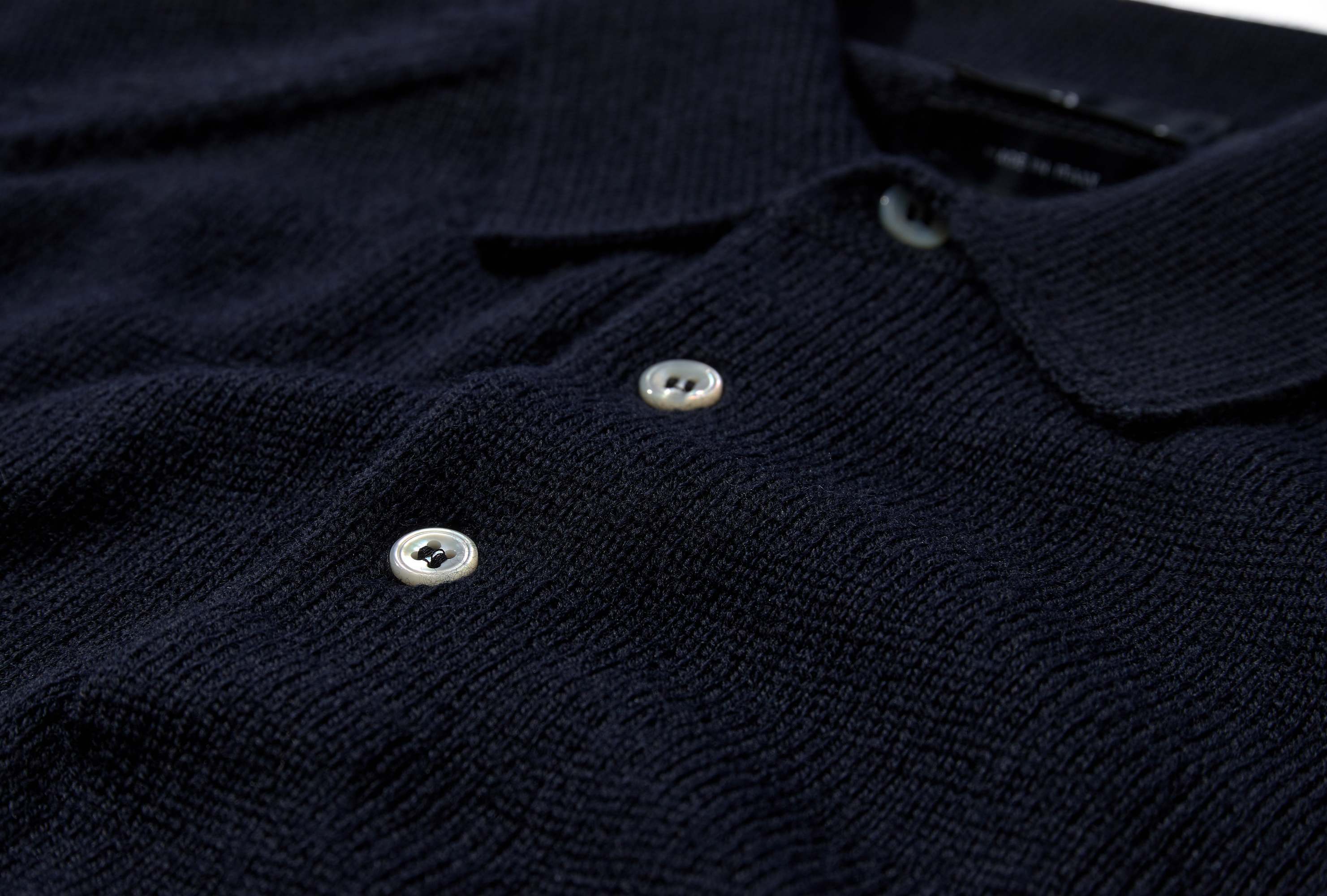 Drake's London Long-sleeved Polo-neck Sweater In Black