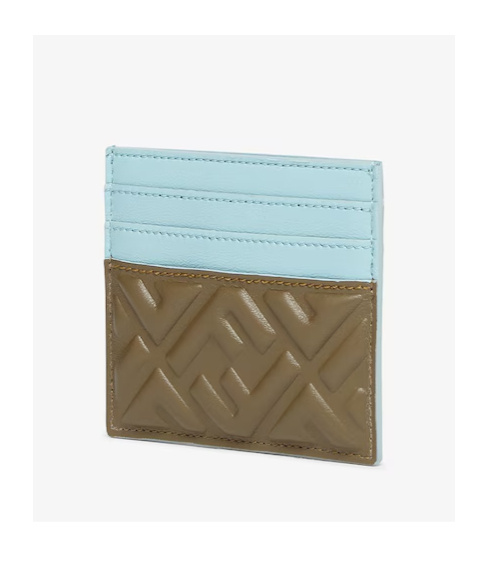 Fendi Baguette Card Holder In Brown