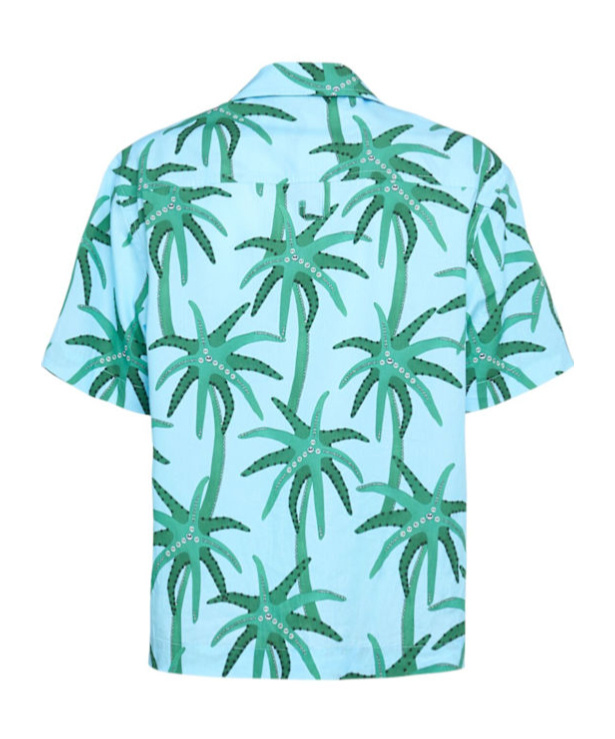Shop Jacquemus Lapel Short-sleeved Shirt